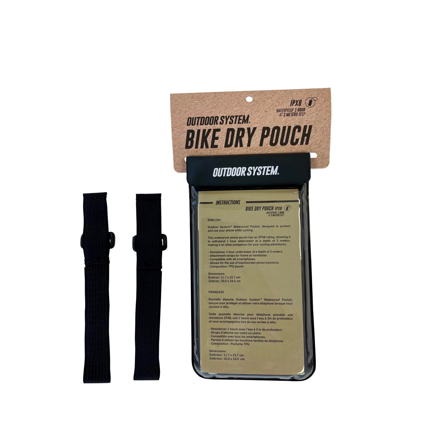 OUTDOOR SYSTEM - Pochette étanche Ziplock TPU Bike Bag - Velo
