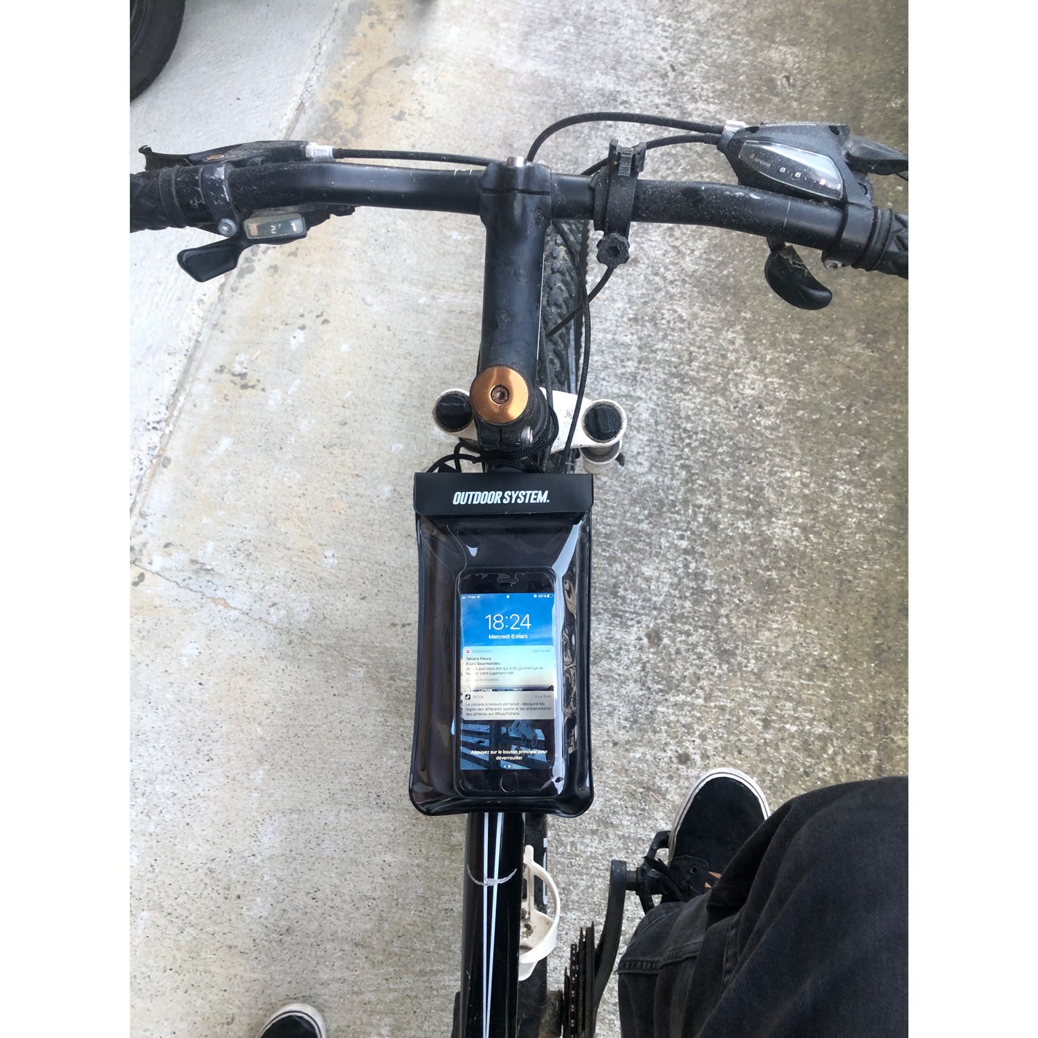 OUTDOOR SYSTEM - Pochette étanche Ziplock TPU Bike Bag