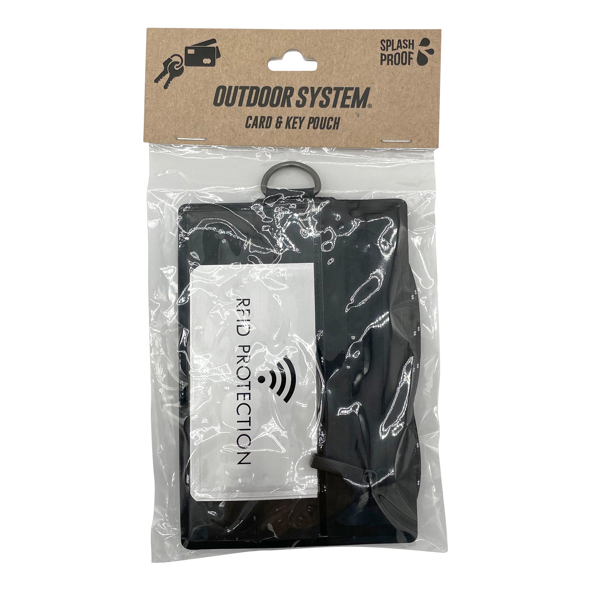 OUTDOOR SYSTEM - Translucent water-resistant pocket for cards and keys