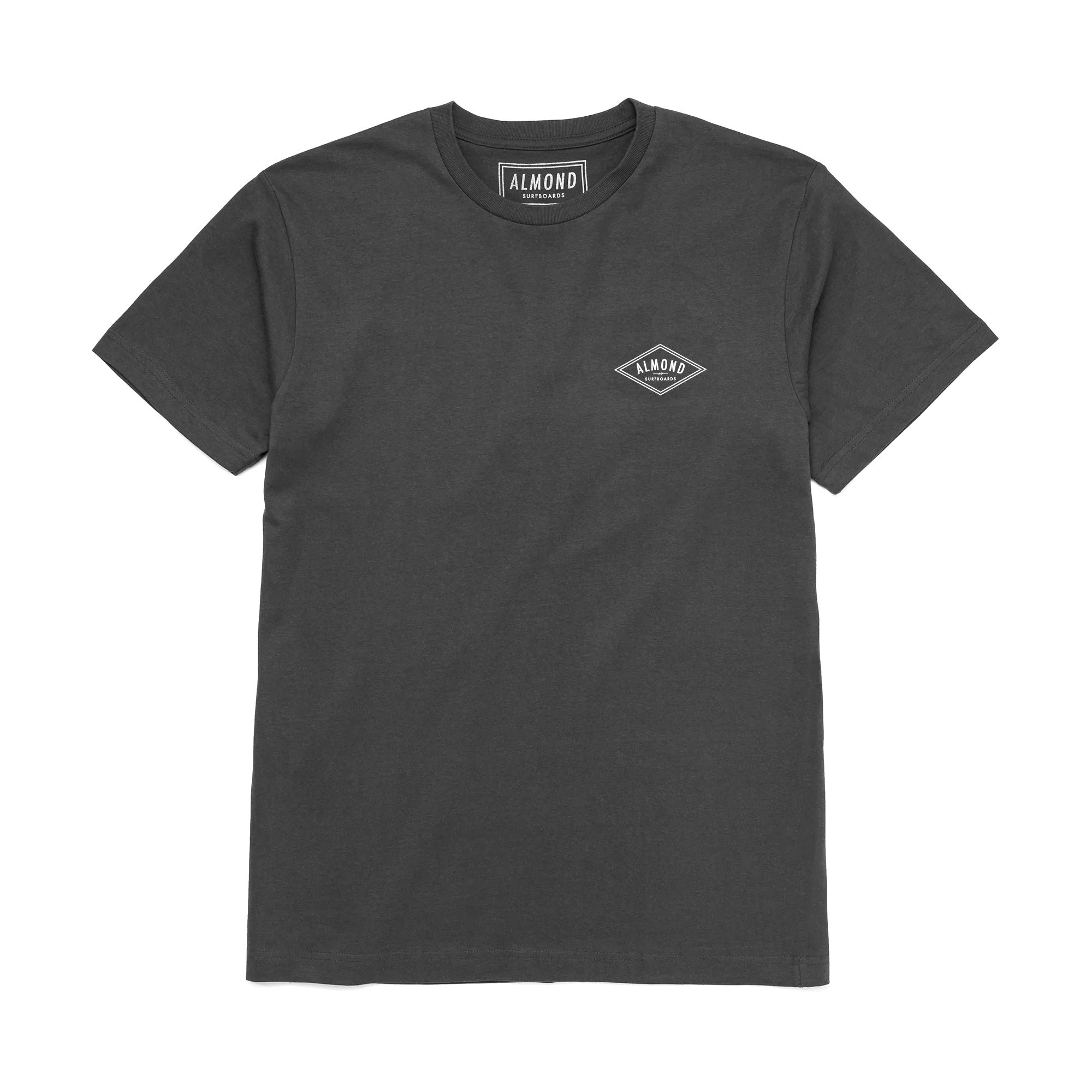 Almond Surfboards - Decades Tee - Coal