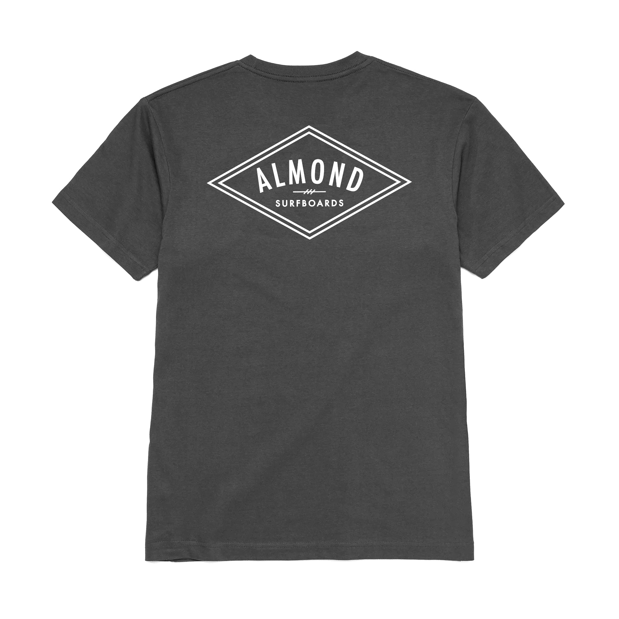 Almond Surfboards - Decades Tee - Coal