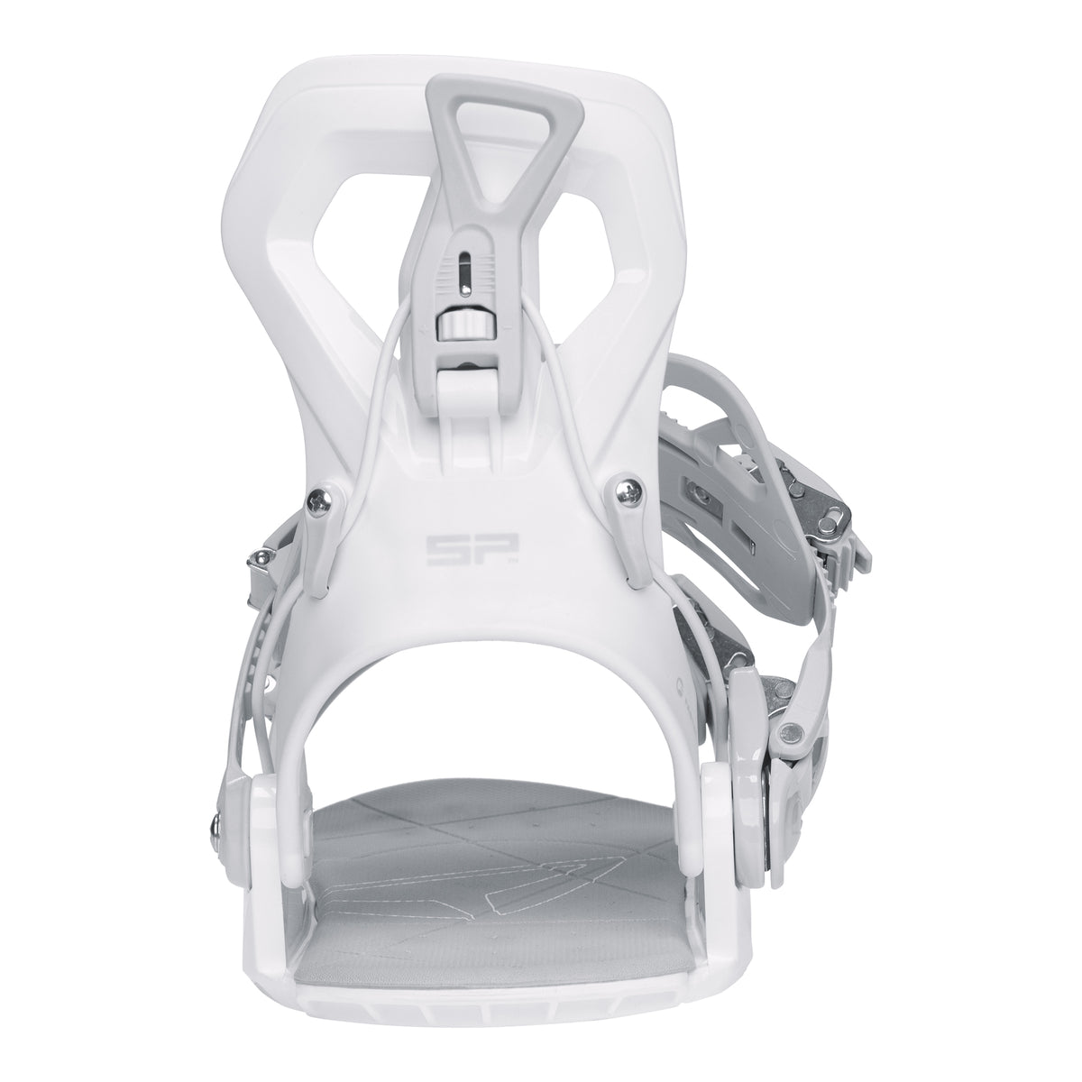 SP BINDINGS - Fijaciones de snowboard BASE+ 2027 (Multi-Entrada) - Blanco