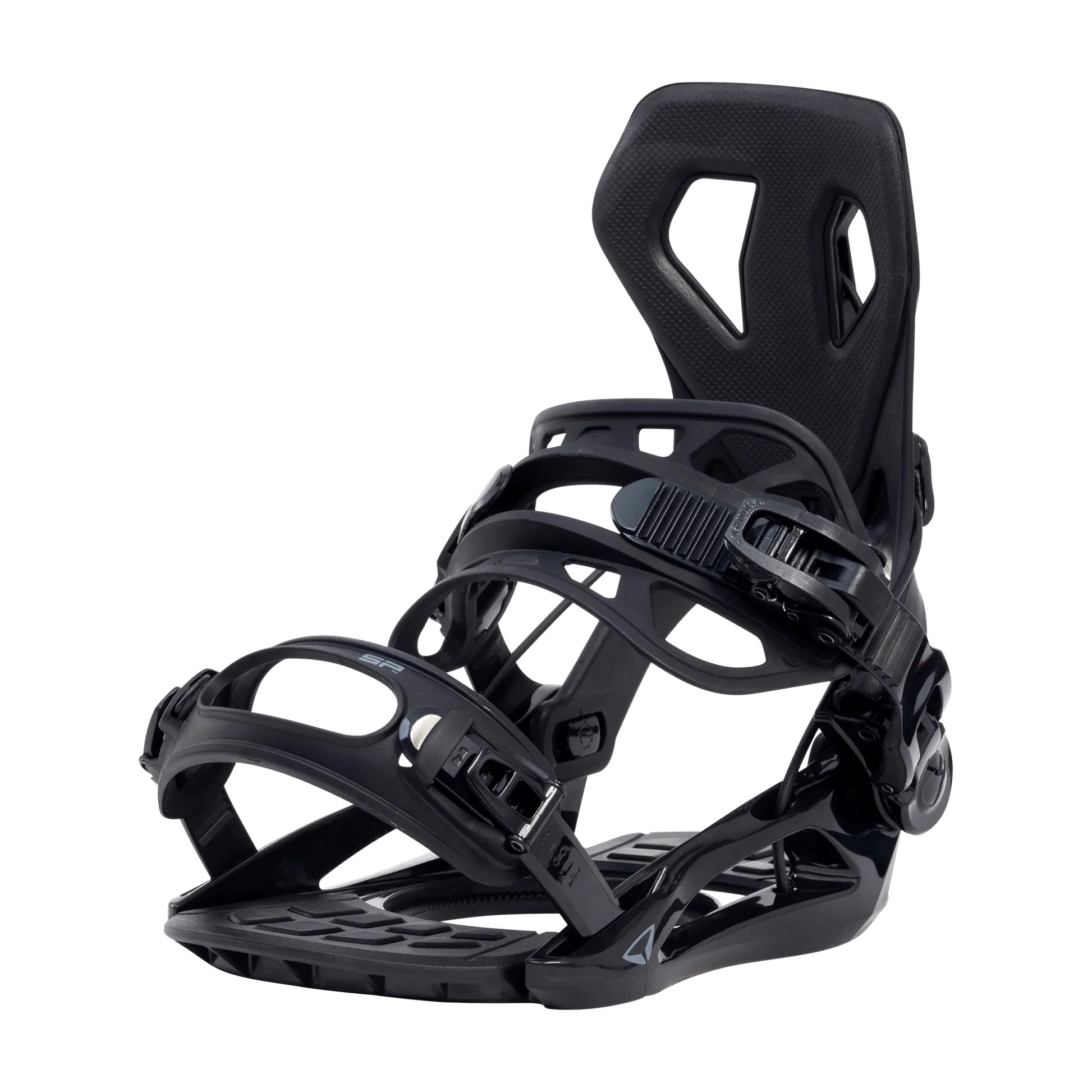 SP BINDINGS - Fijaciones de snowboard - BASE 2026 (Acceso Trasero) - Negro