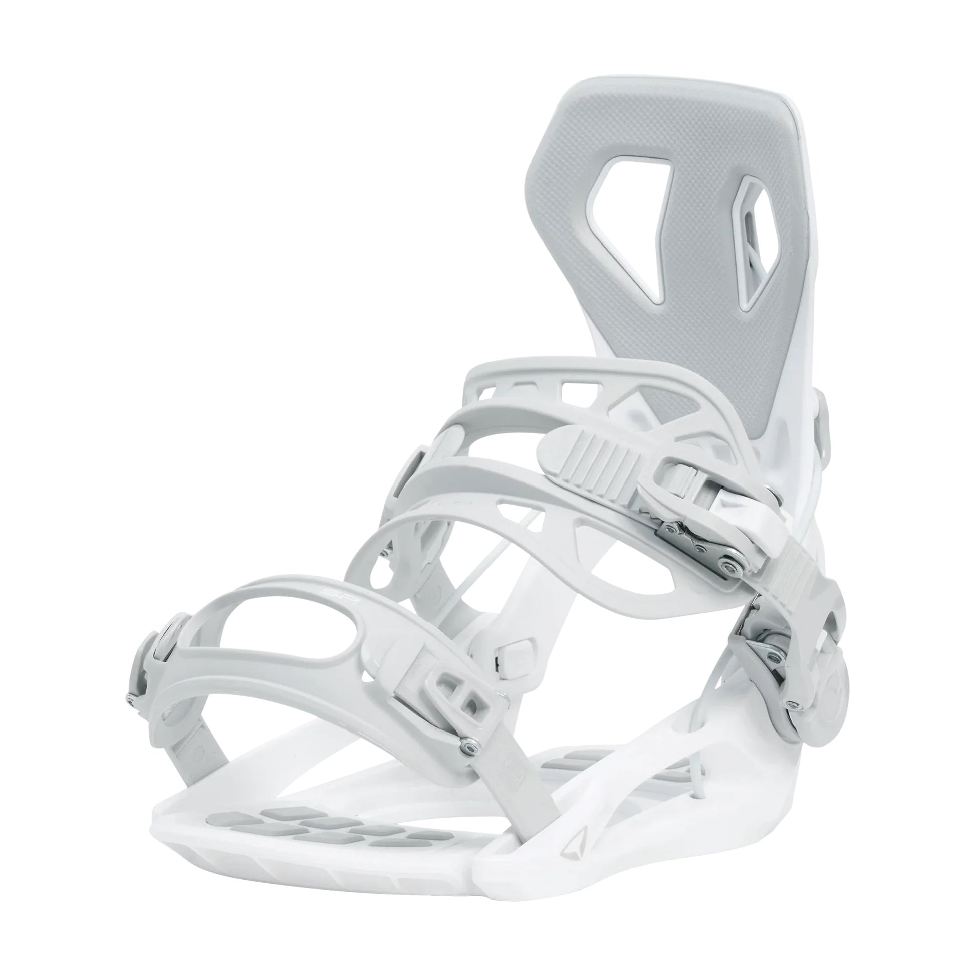 SP BINDINGS - Fijaciones de snowboard - BASE 2026 (Acceso Trasero) - Blanco