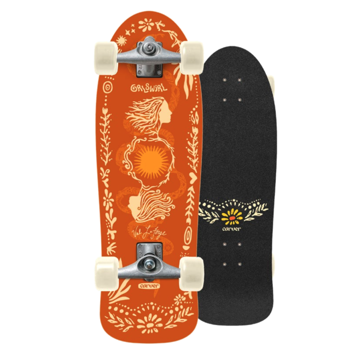 CARVER x GRL SWIRL CX Collab - Surf Skate (Complete) Val Laforge model