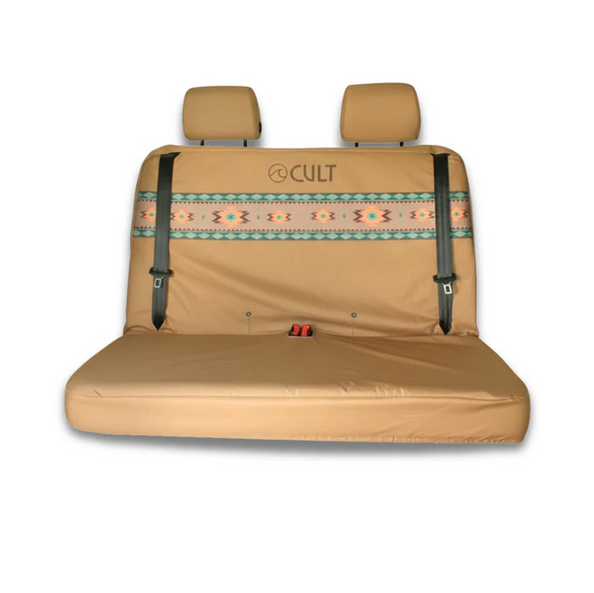 CULT - Funda protectora doble, asiento trasero California Van - Aztec Marron