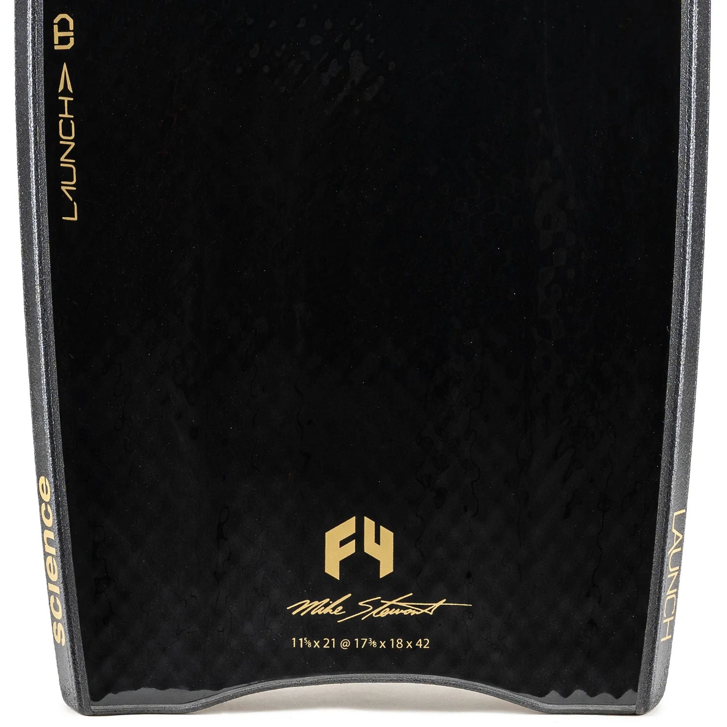 Science Bodyboard - Launch LTD Quad Vent F4 PP 1.9 - Black / Black