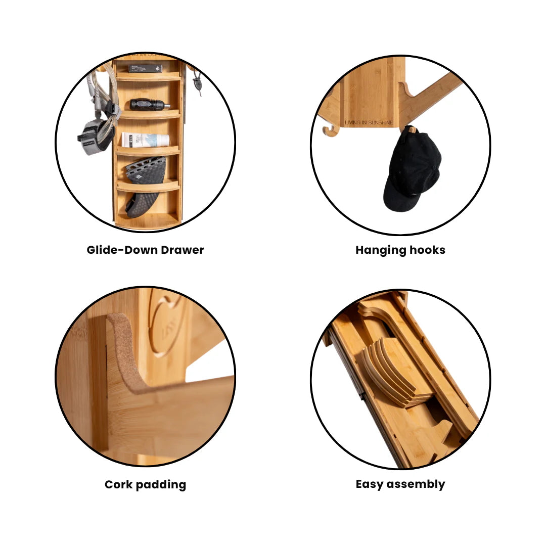 LISS - Surf Rack - Sun Rack Horizontal 3 Boards