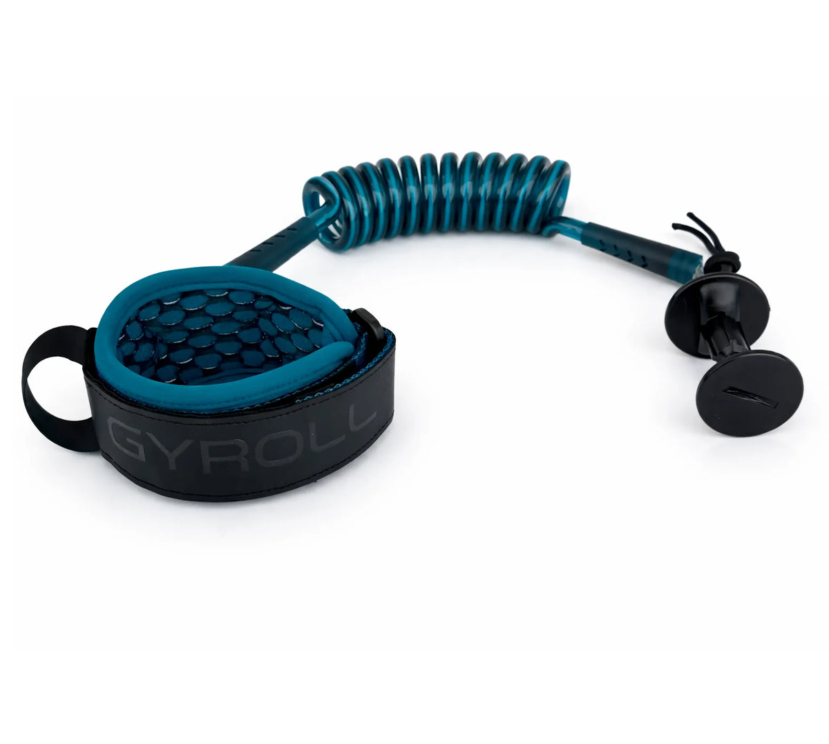 GYROLL - Atlas Biceps Bodyboard Leash - Deep Sea Green / Black