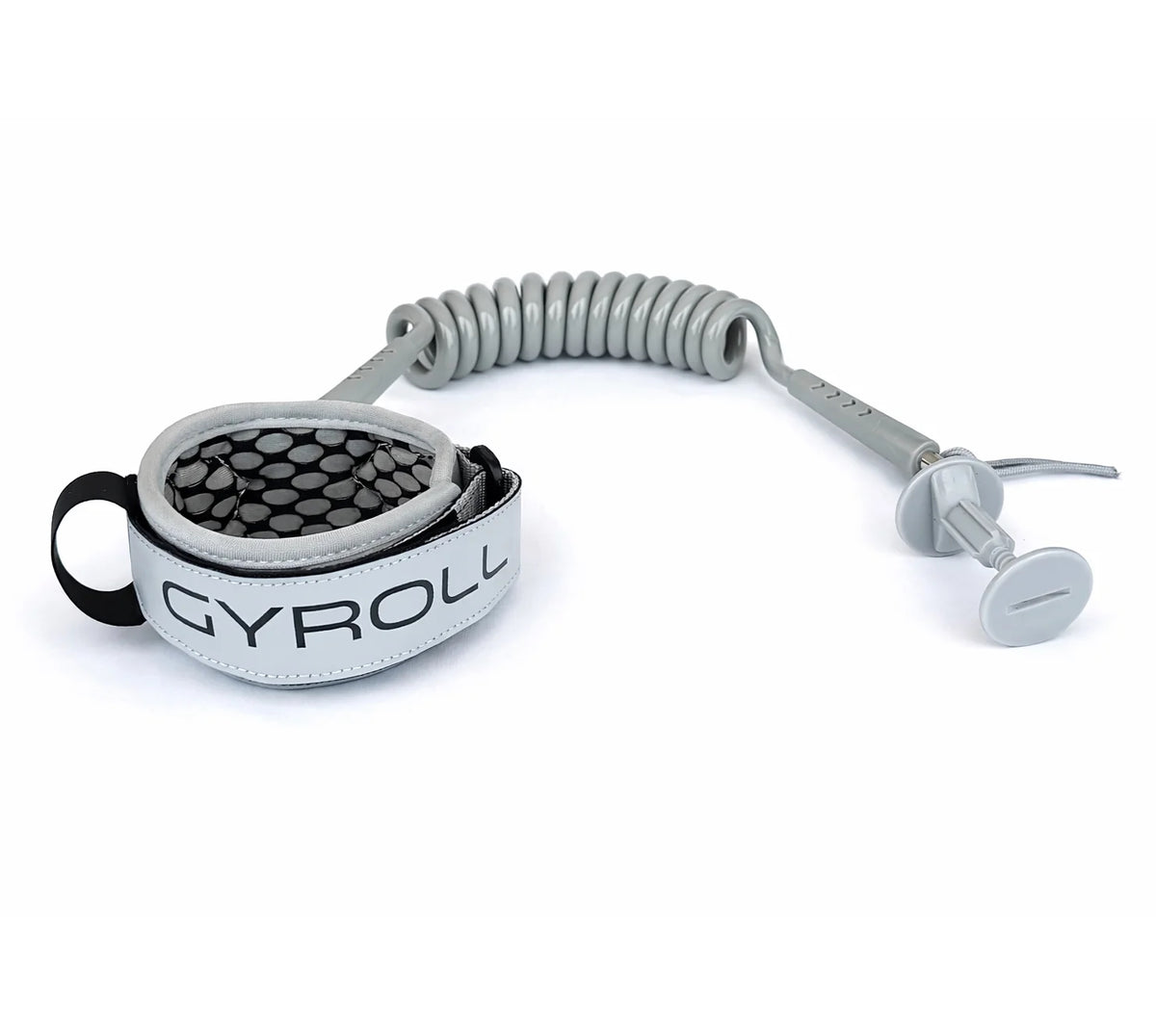 GYROLL - Atlas Biceps Bodyboard Leash - Grey / Black