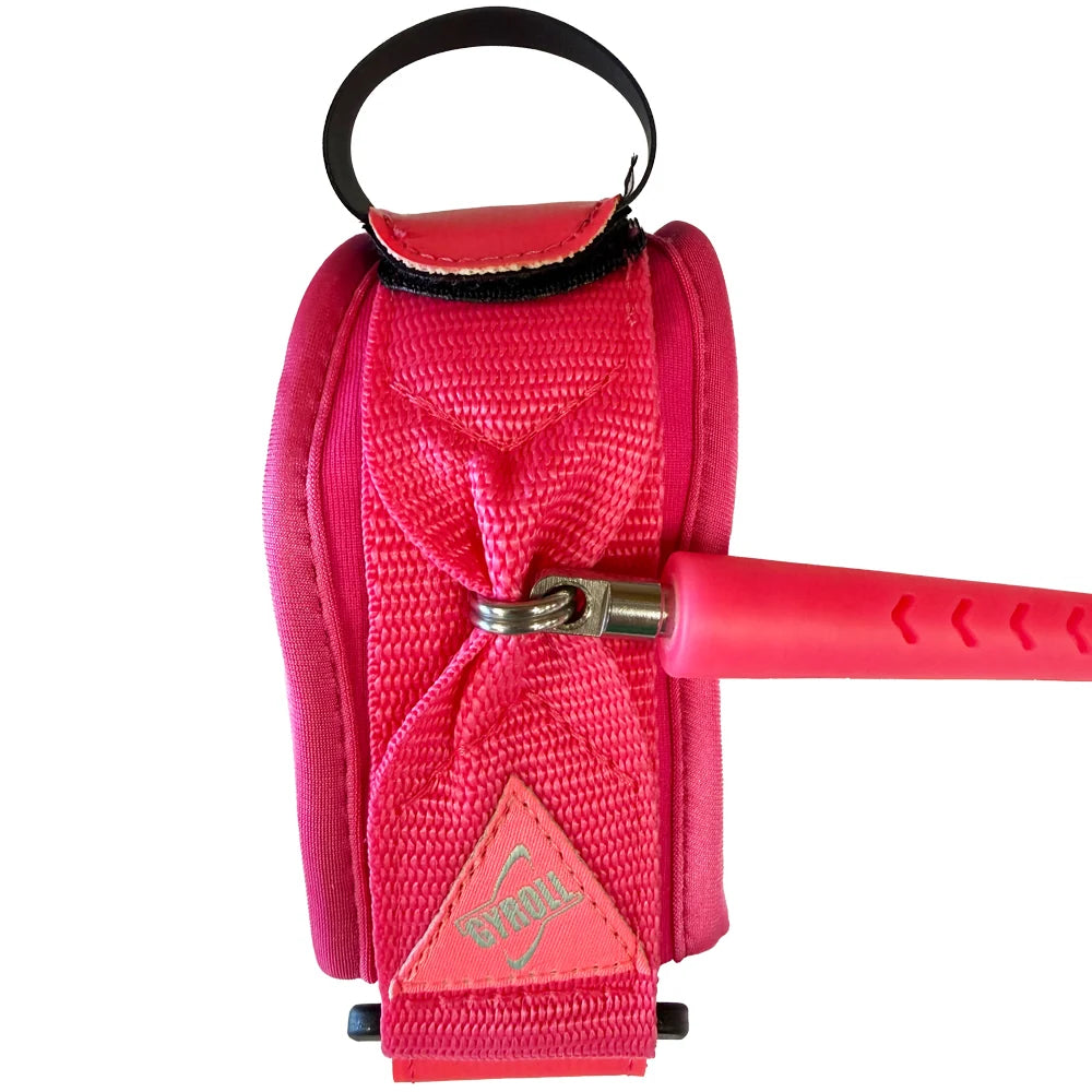 GYROLL - Atlas Biceps Bodyboard Leash - Pink /Aqua