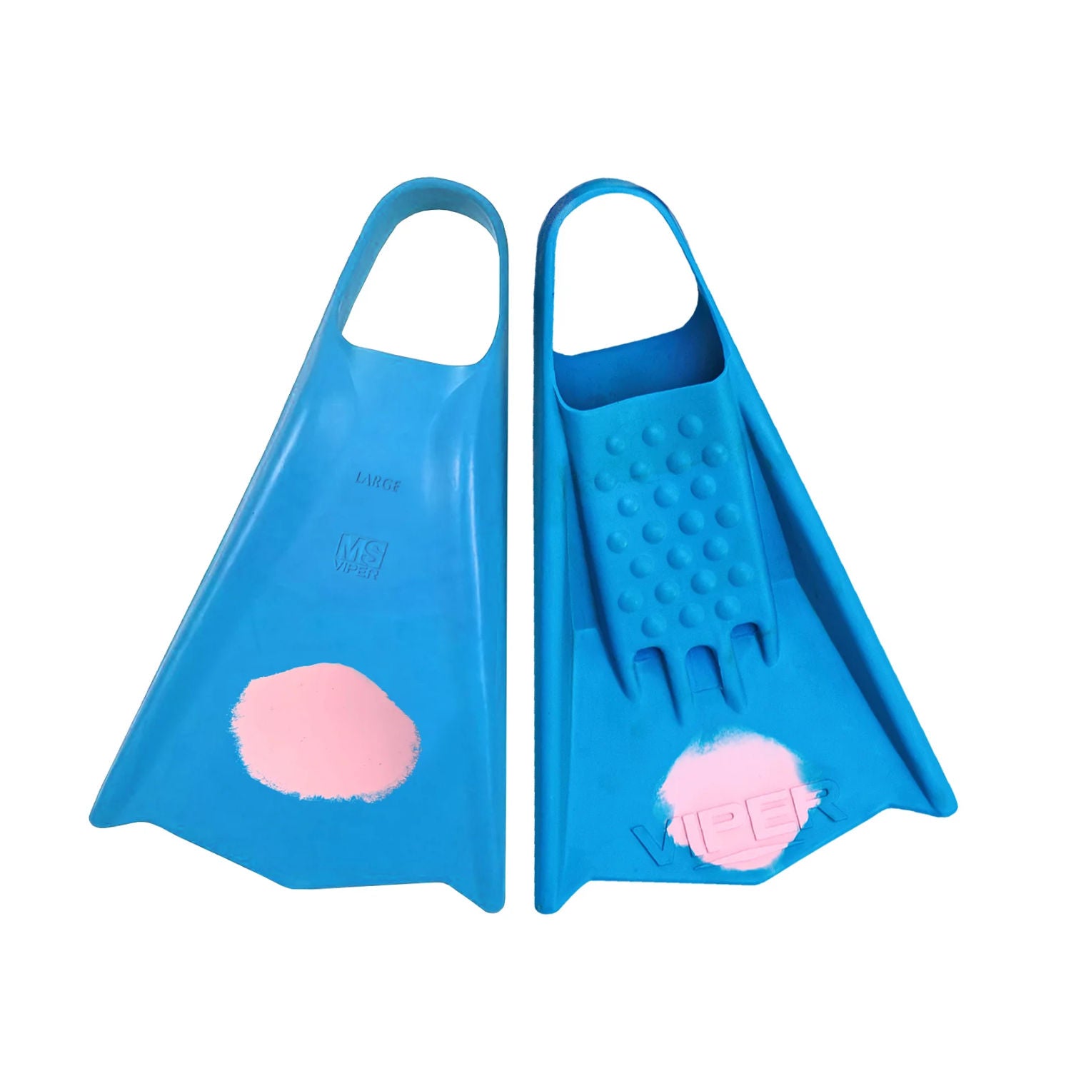 MS VIPER - Bodyboard Fins - Aqua / Pink