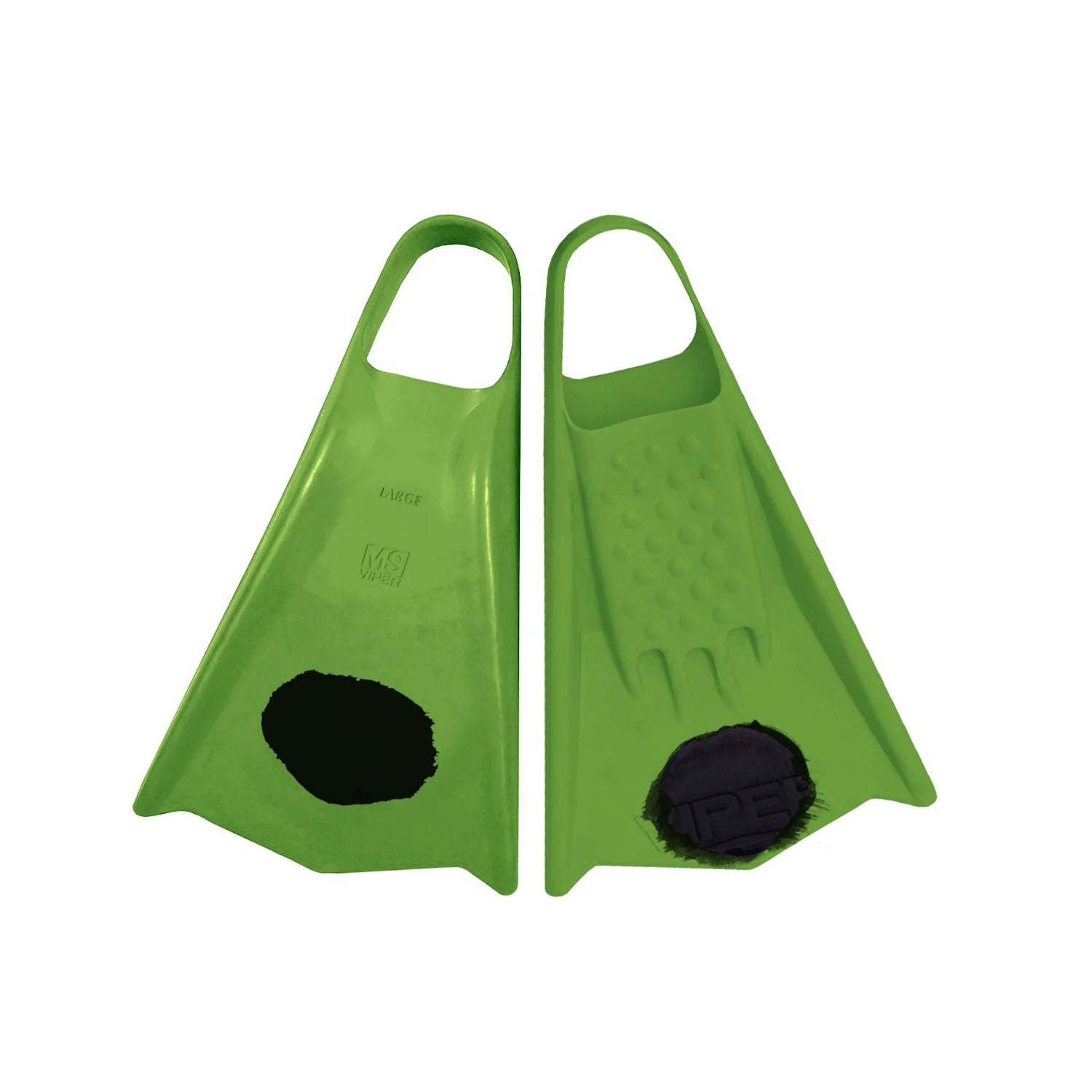 MS VIPER - Bodyboard Fins - Fluo Green / Black