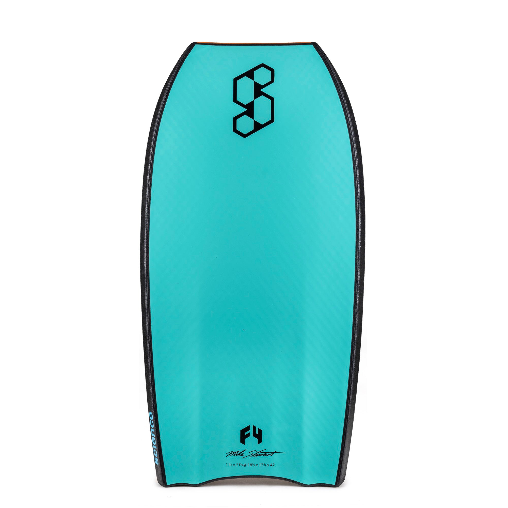 Science Bodyboard - Pro LTD F4 (PP) - Tri Quad - Tangerine / Turquoise