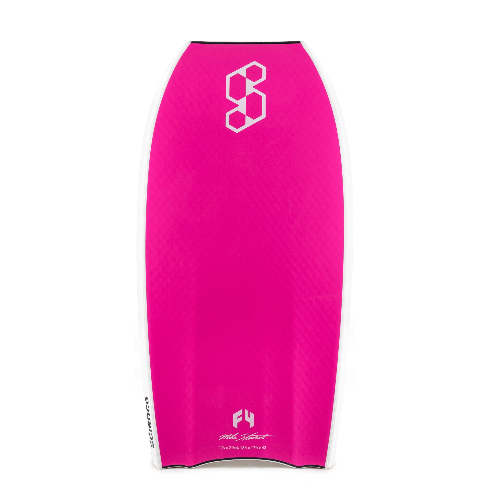 Science Bodyboard - Pro LTD F4 (PP) - Tri Quad - Gun Metal Gray / Pink