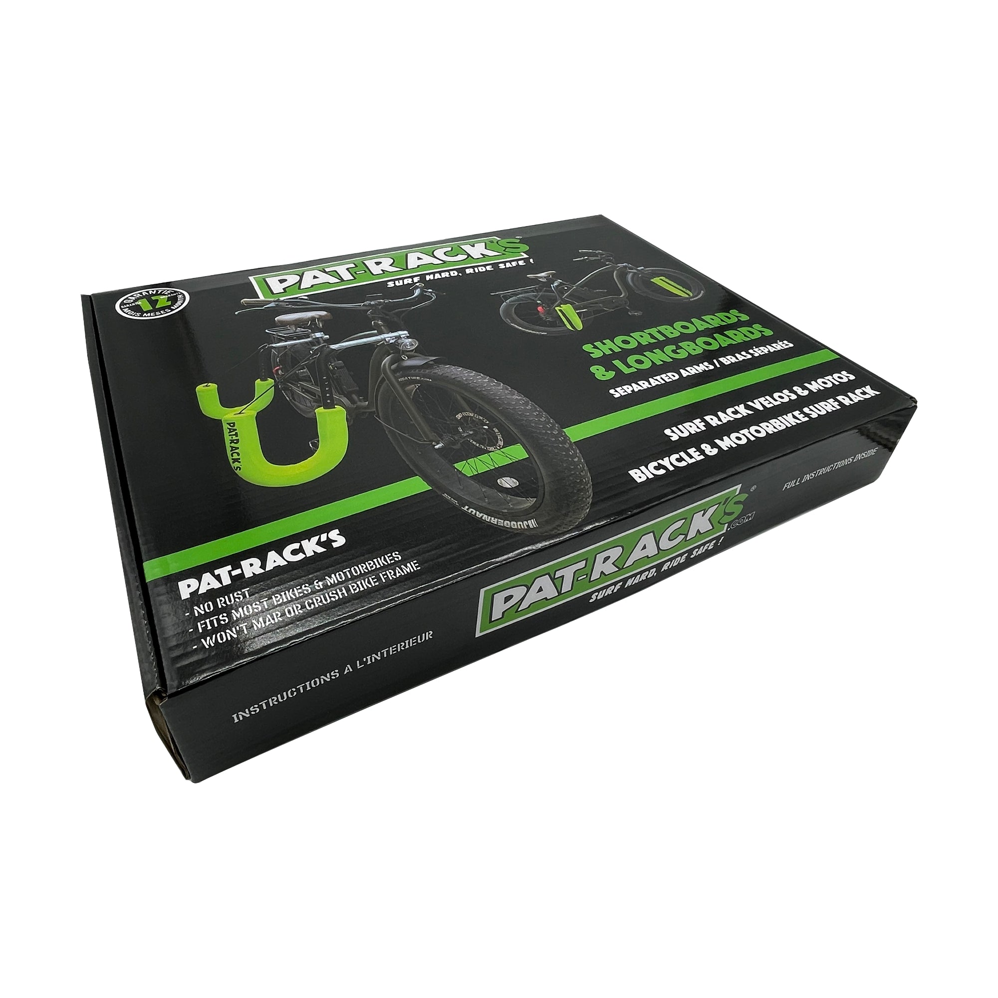 PAT RACKS - Racks surf Vélo - Universel