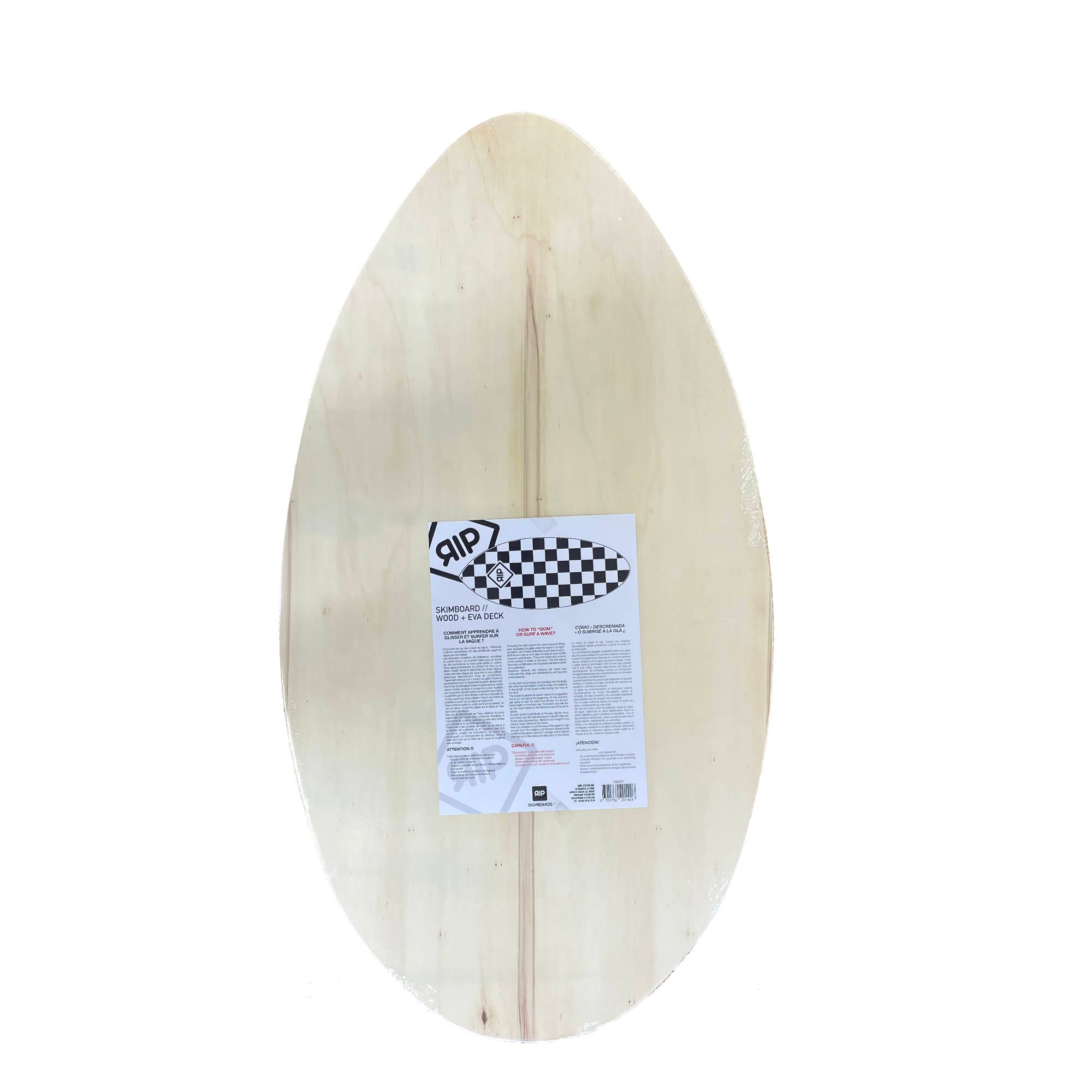 RIP Skimboards - Wood / EVA Skimboard - Checker - 37" inch