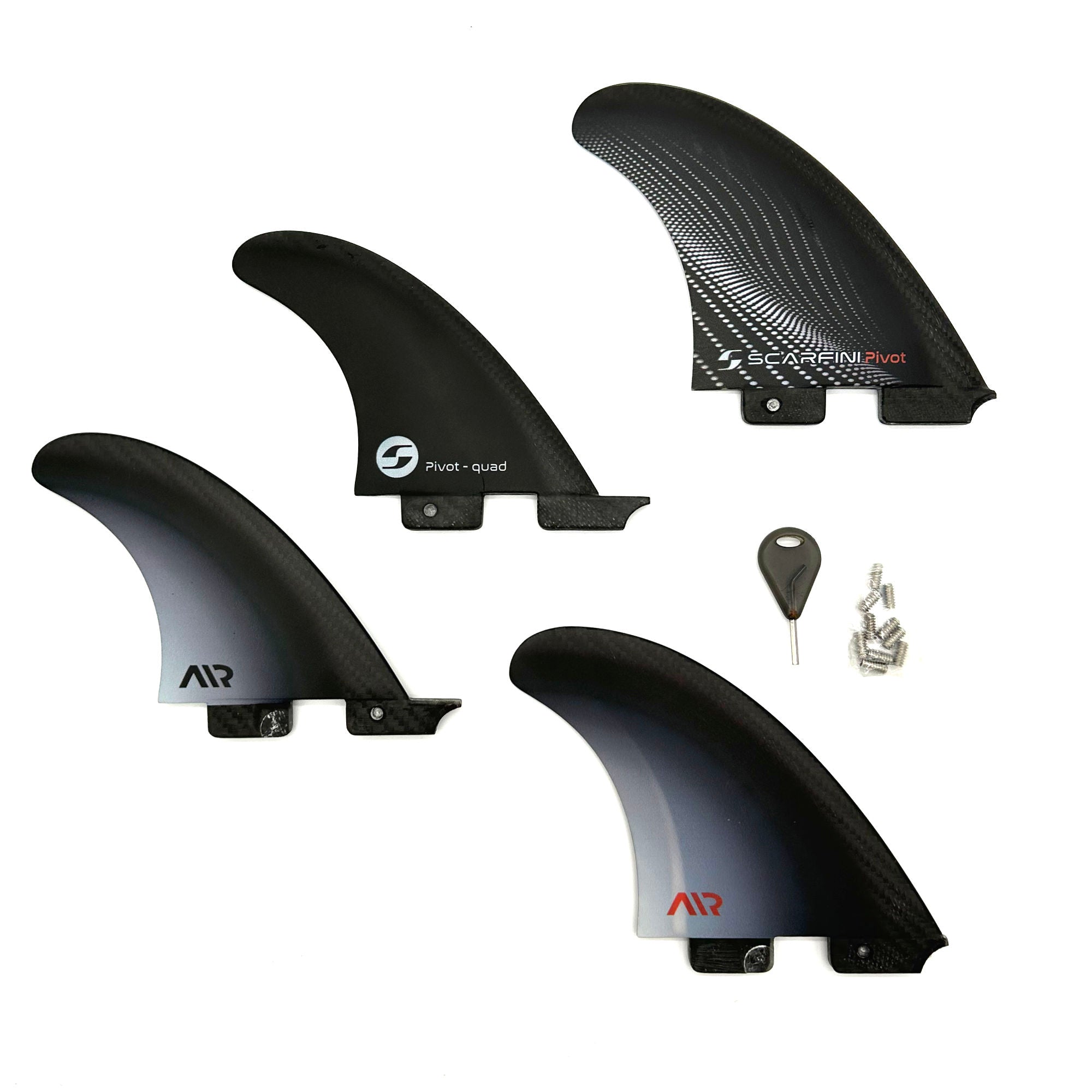 FIVER SCARFINI - AIR-CARBON FIBERGLASS FIN (taille L) - Compatible FCS2
