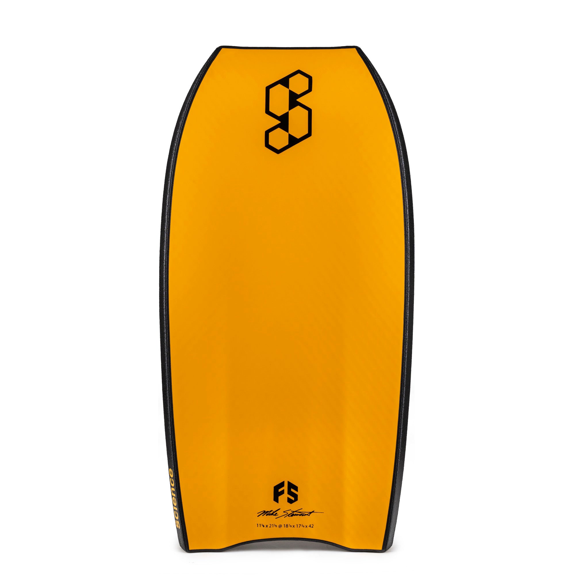 Science Bodyboard - Style Loaded F5 Quad Vent PP - Black / Tangerine