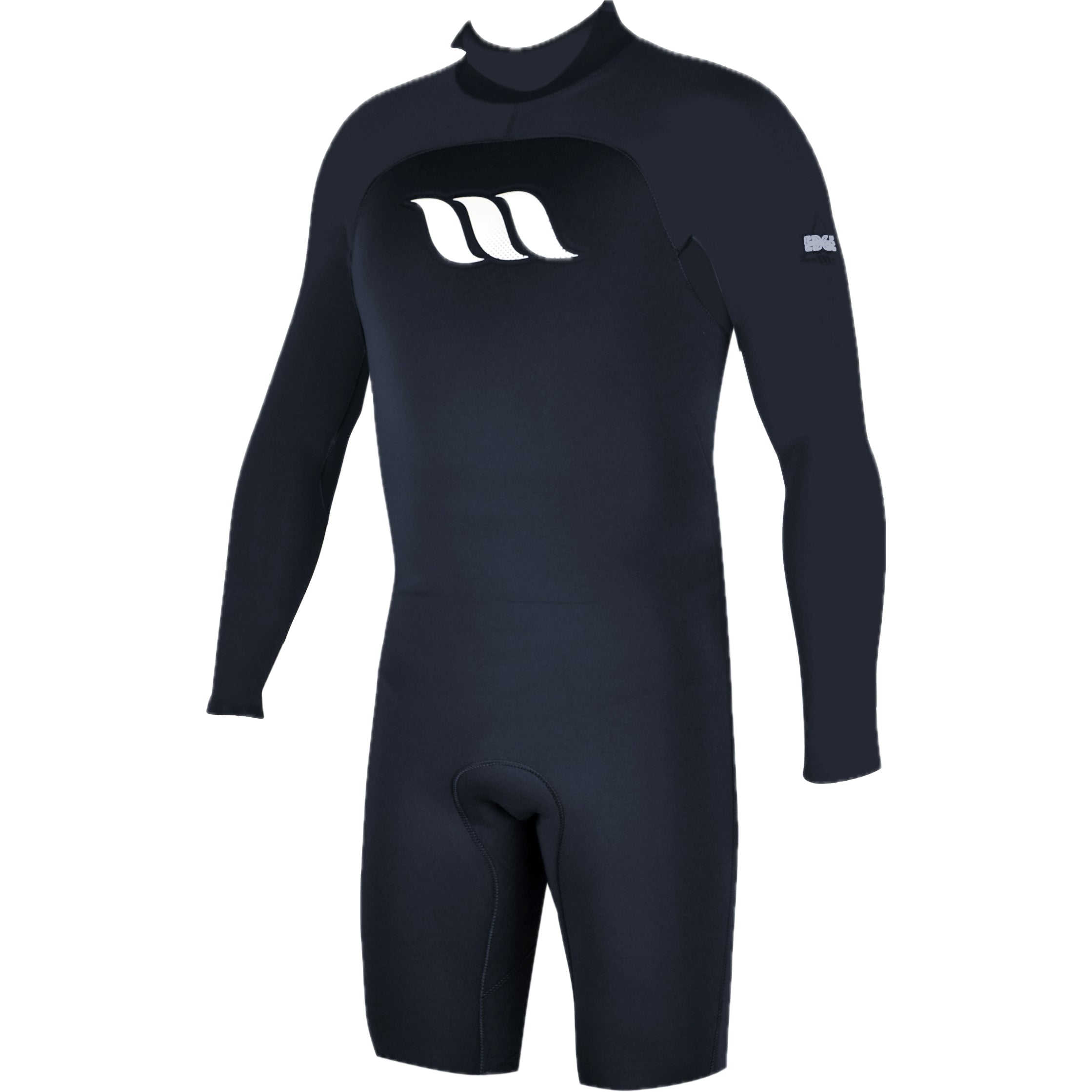 WEST - Traje de surf - Edge Spring Suit manga larga 2/2mm Cremallera trasera - Negro