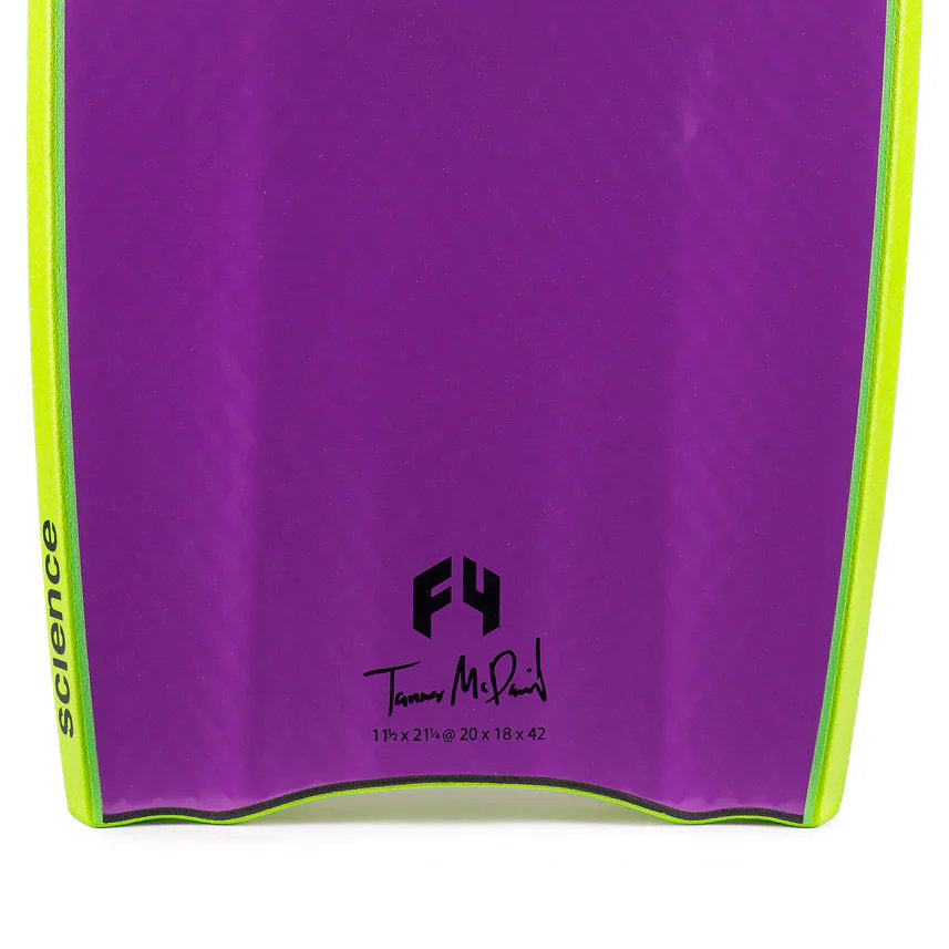 Science Bodyboard - Tanner LTD PP 1.9 Tri Quad F4 - Black / Violet