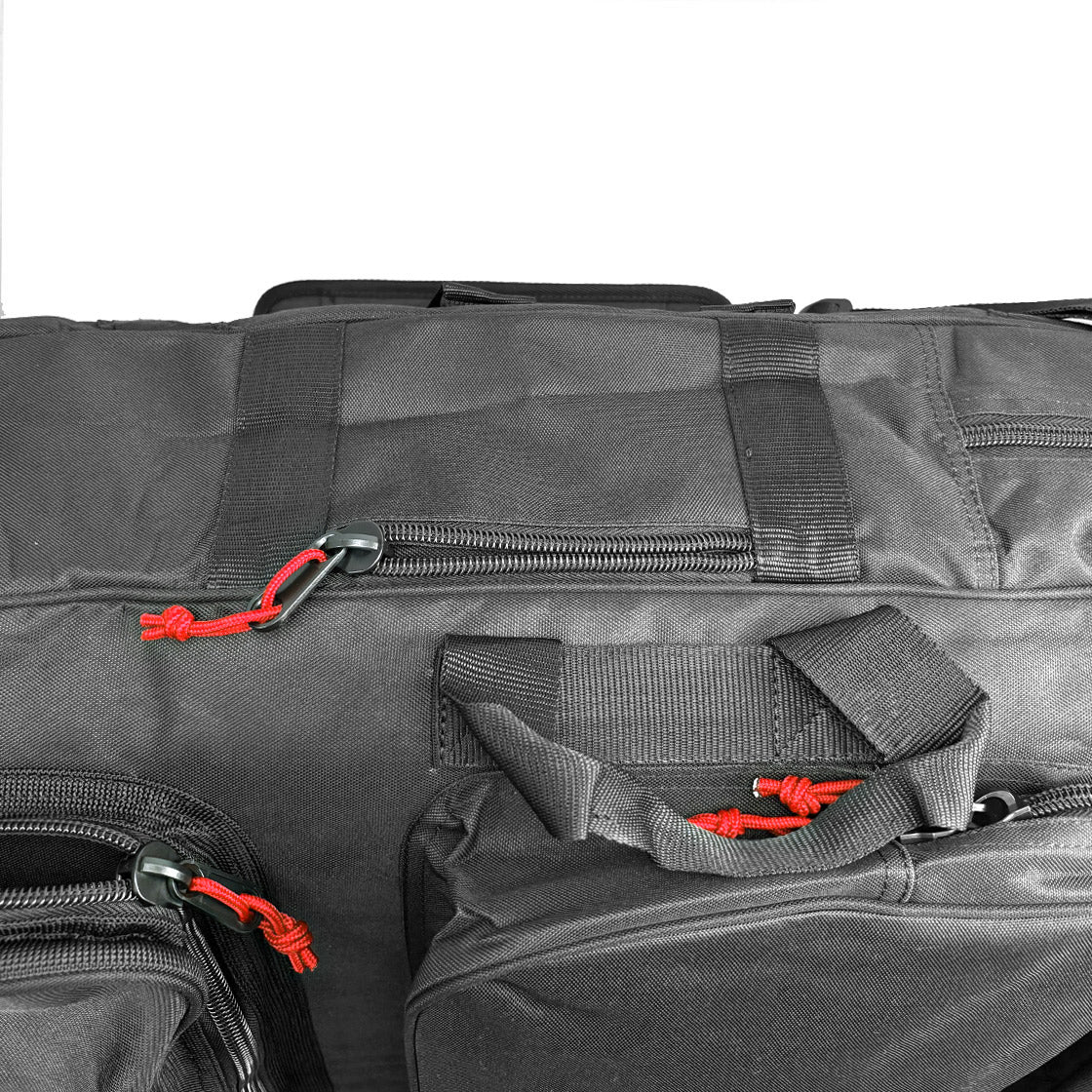 GYROLL - Funda para bodyboard Tri-Pouch - Negro / Rojo