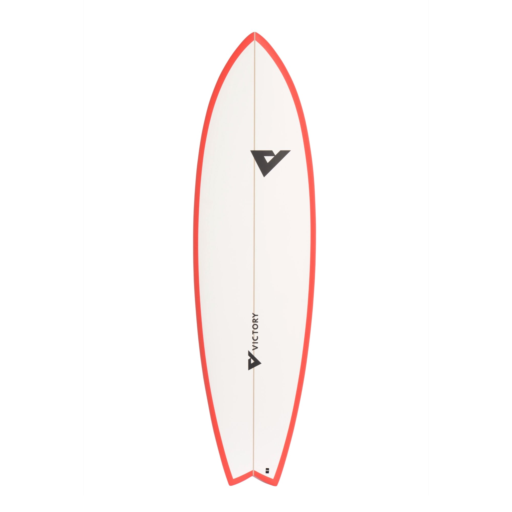 Victory Surfboards - Long Fish - Epoxy - Futures - Matt Red / White