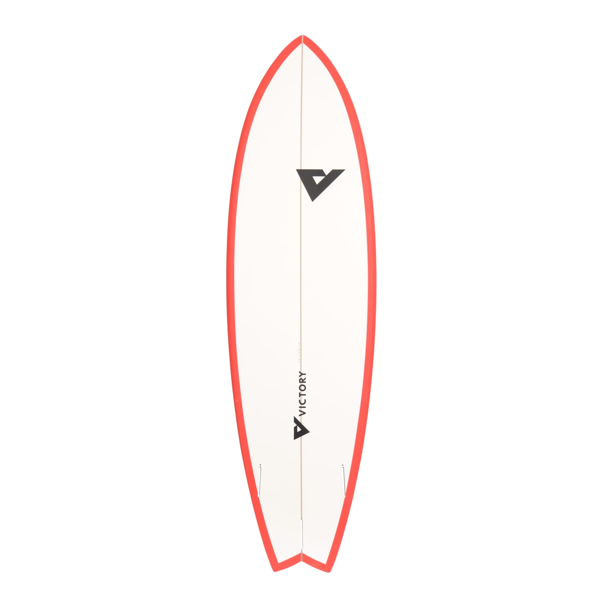 Victory Surfboards - Long Fish - Epoxy - Futures - Matt Red / White