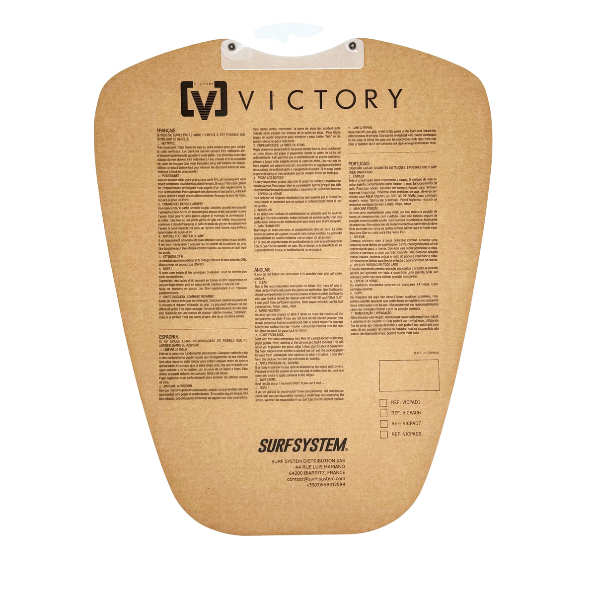VICTORY - Grip surf - Black / White