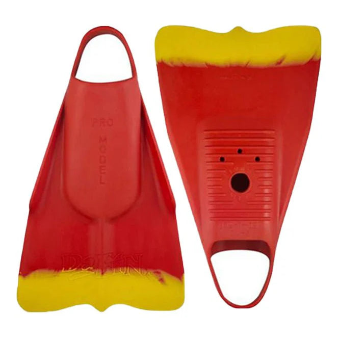 DA FIN - Aletas de bodyboard, bodysurf, lifeguard - Rojo / Amarillo