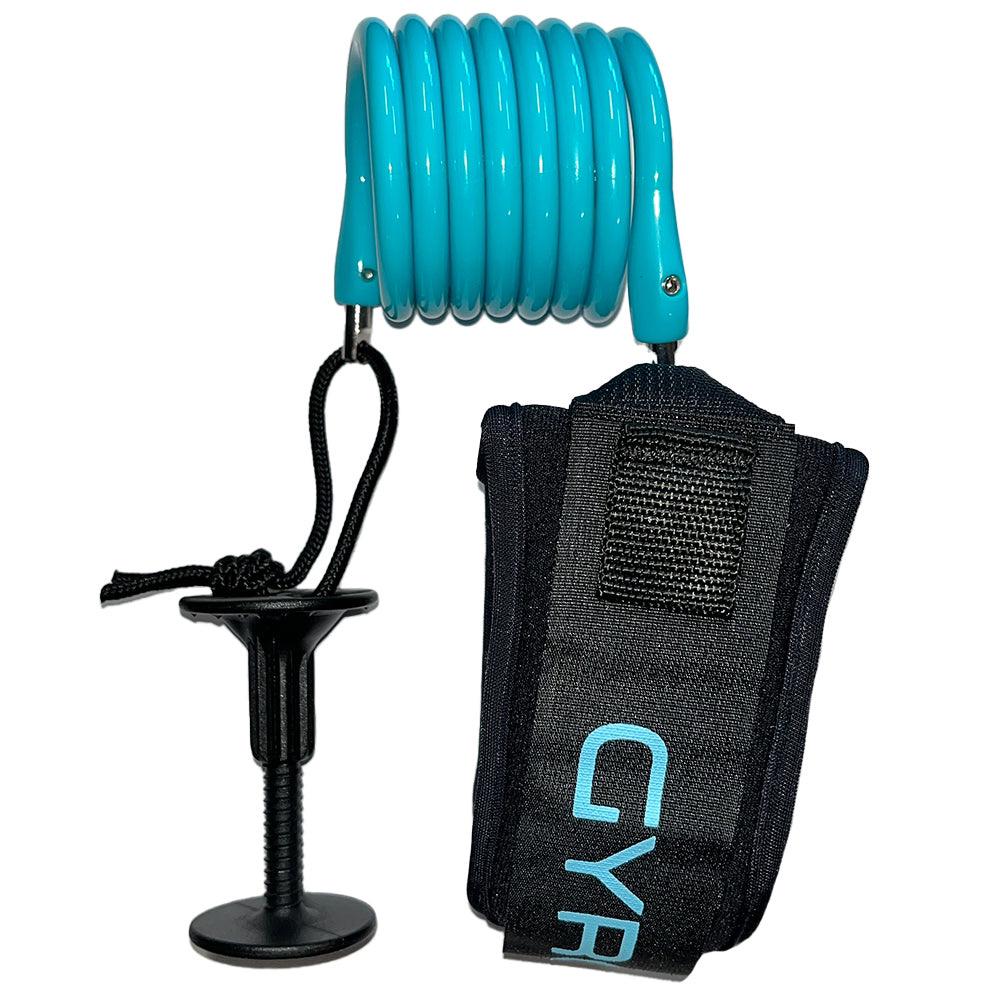 Bodyboard GYROLL Variable Arm Bicep Leash - Aqua
