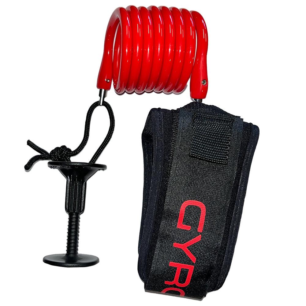Bodyboard GYROLL Variable Arm Bicep Leash - Red