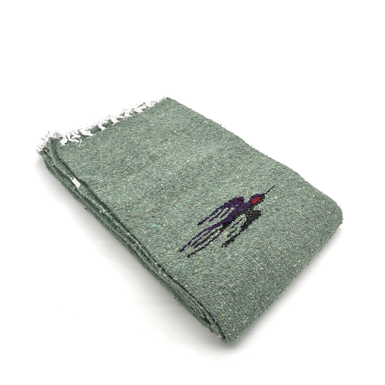 Woodstockshop - Plaid Mexicain à motifs unis - Grey/Green