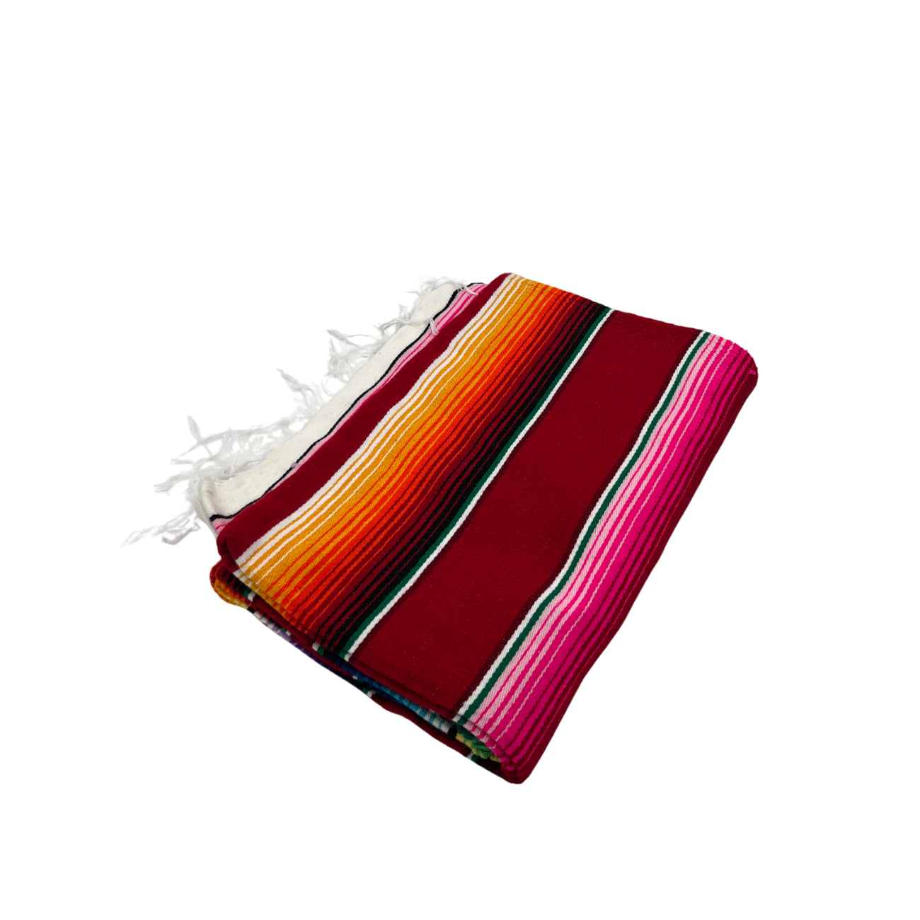 Woodstockshop - Couverture Mexicain à rayures - Red