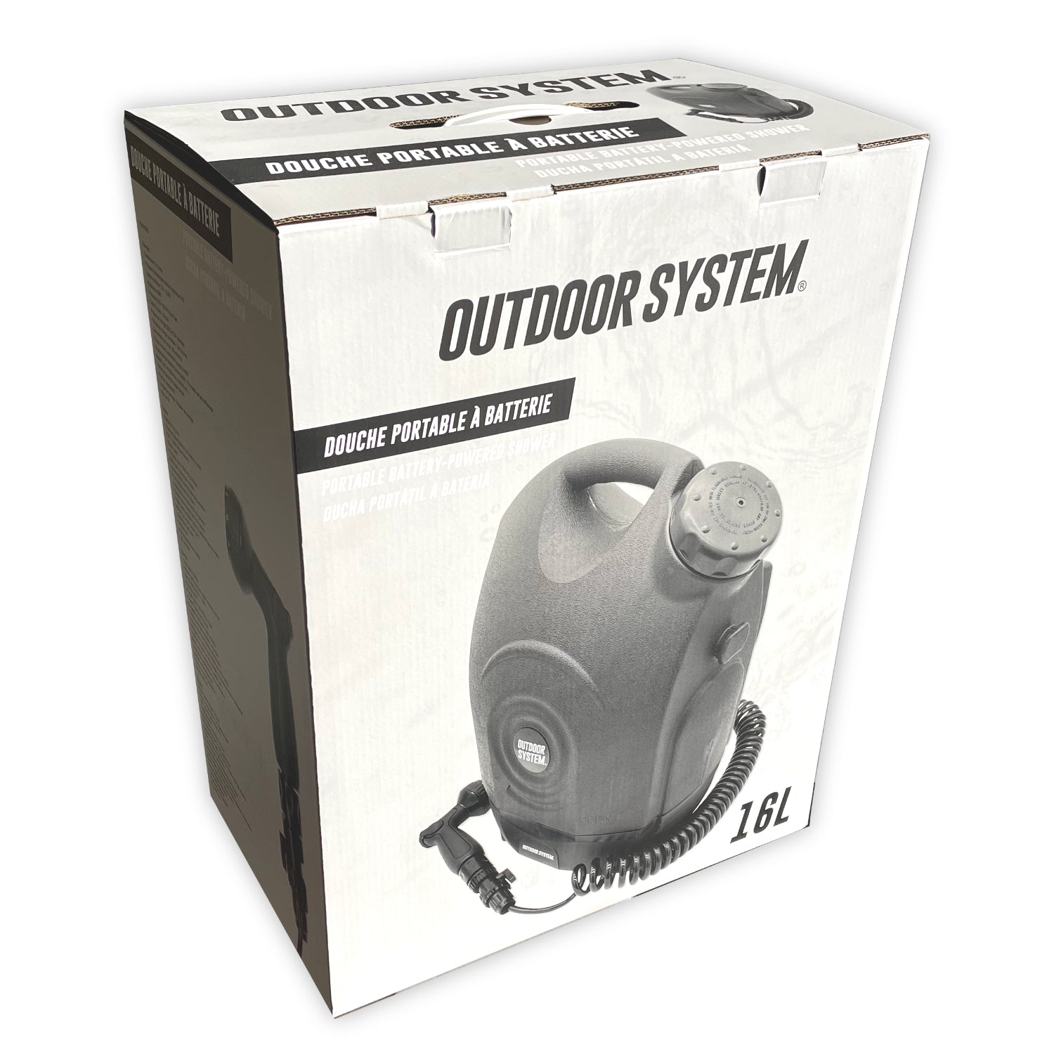 Outdoor System - Douche Portable avec Batterie 16L