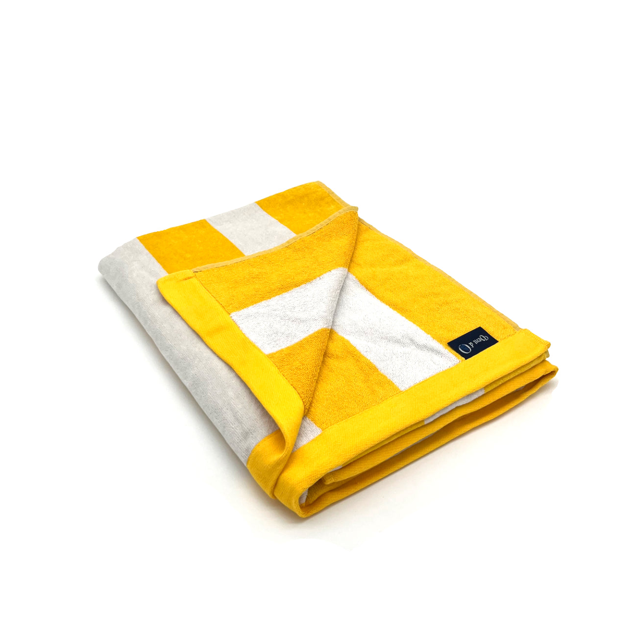 Woodstockshop - Serviette de plage à rayures - Jaune