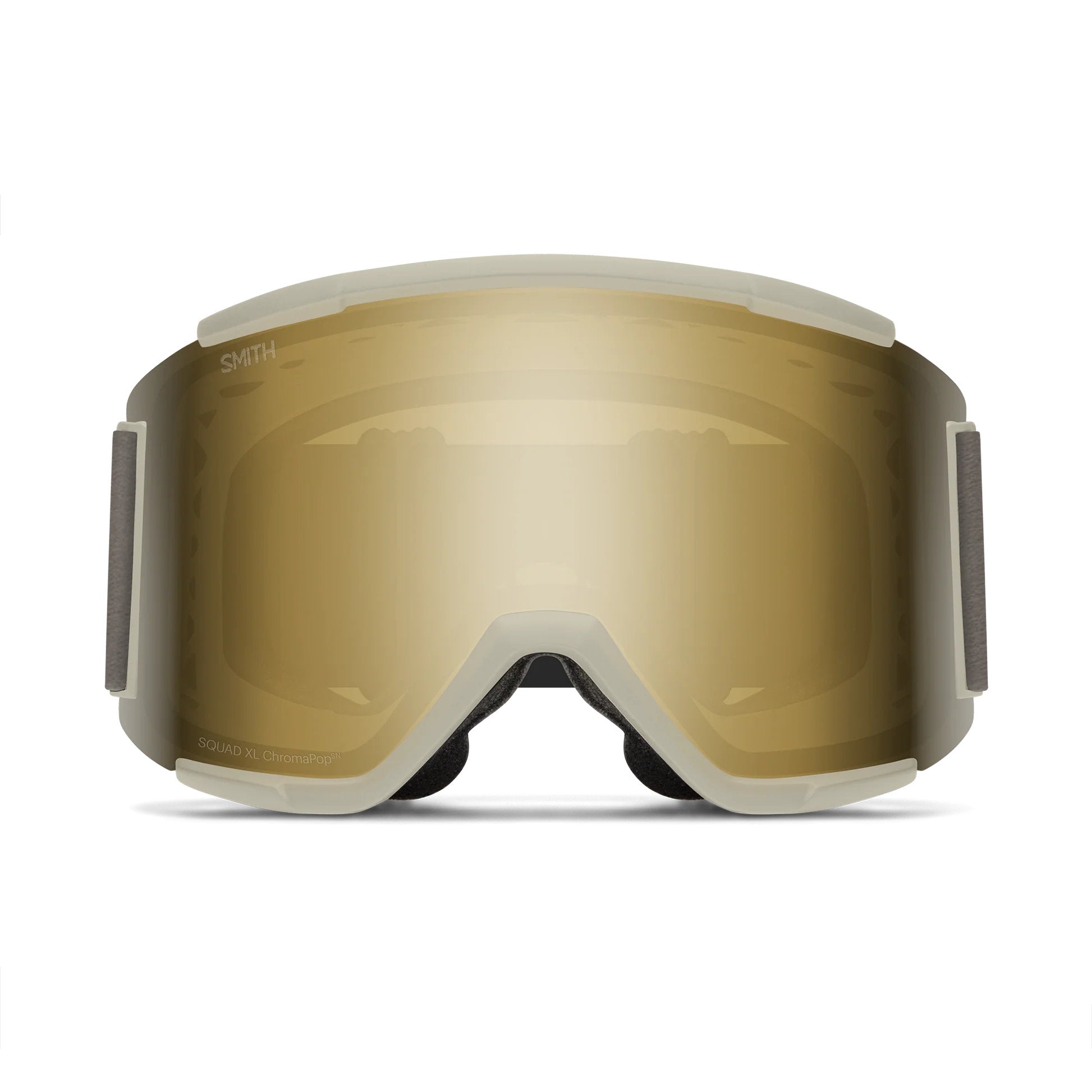 SMITH - Squad XL Snowboard Goggle - ChromaPop - Chalk - Gold Mirror / Storm Blue Sensor