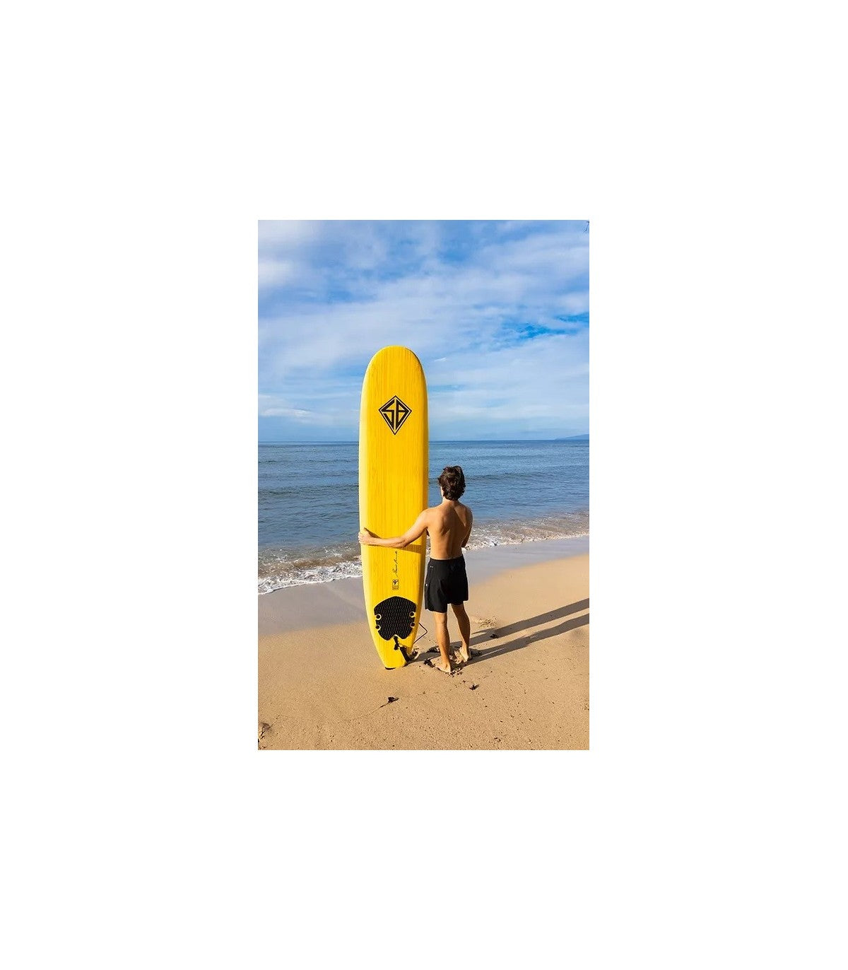 CBC - Foam surfboard - 9'0 - Woodeck - Navyblue