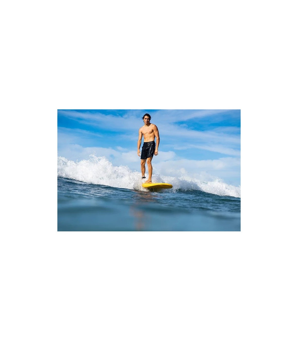 CBC - Foam surfboard - 9'0 - Woodeck - Navyblue