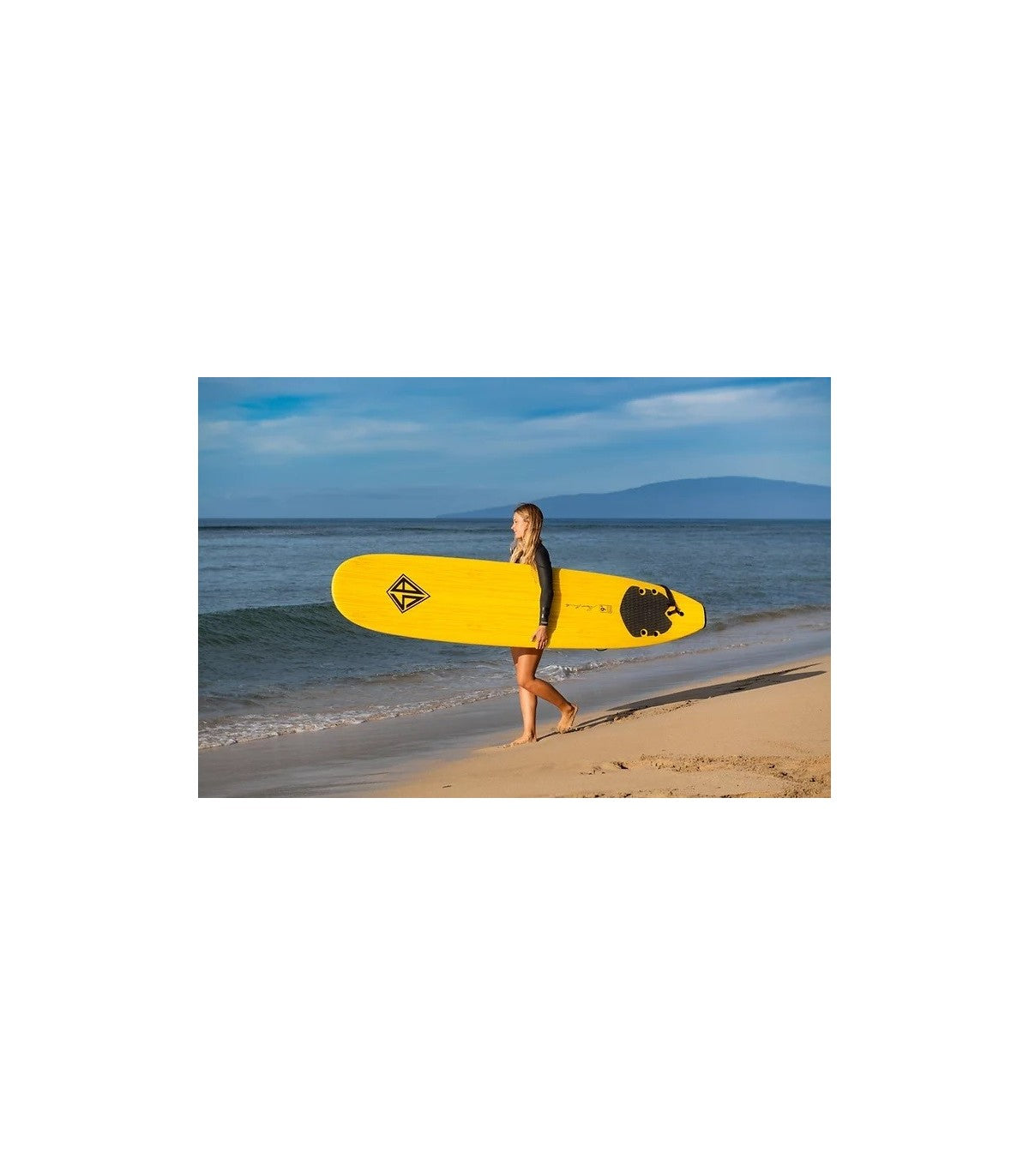 CBC - Foam surfboard - 9'0 - Woodeck - Navyblue