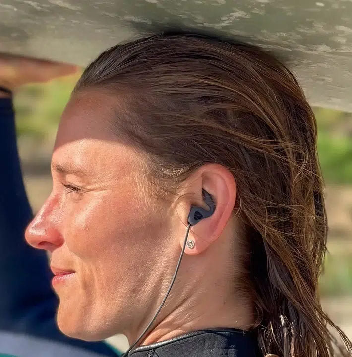 Surf Ears V4.0 - Universal surf earplugs - Black / Sage