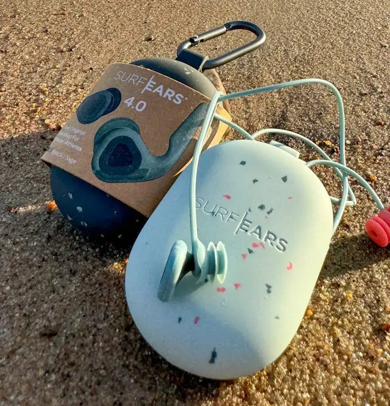 Surf Ears V4.0 - Universal surf earplugs - Black / Sage