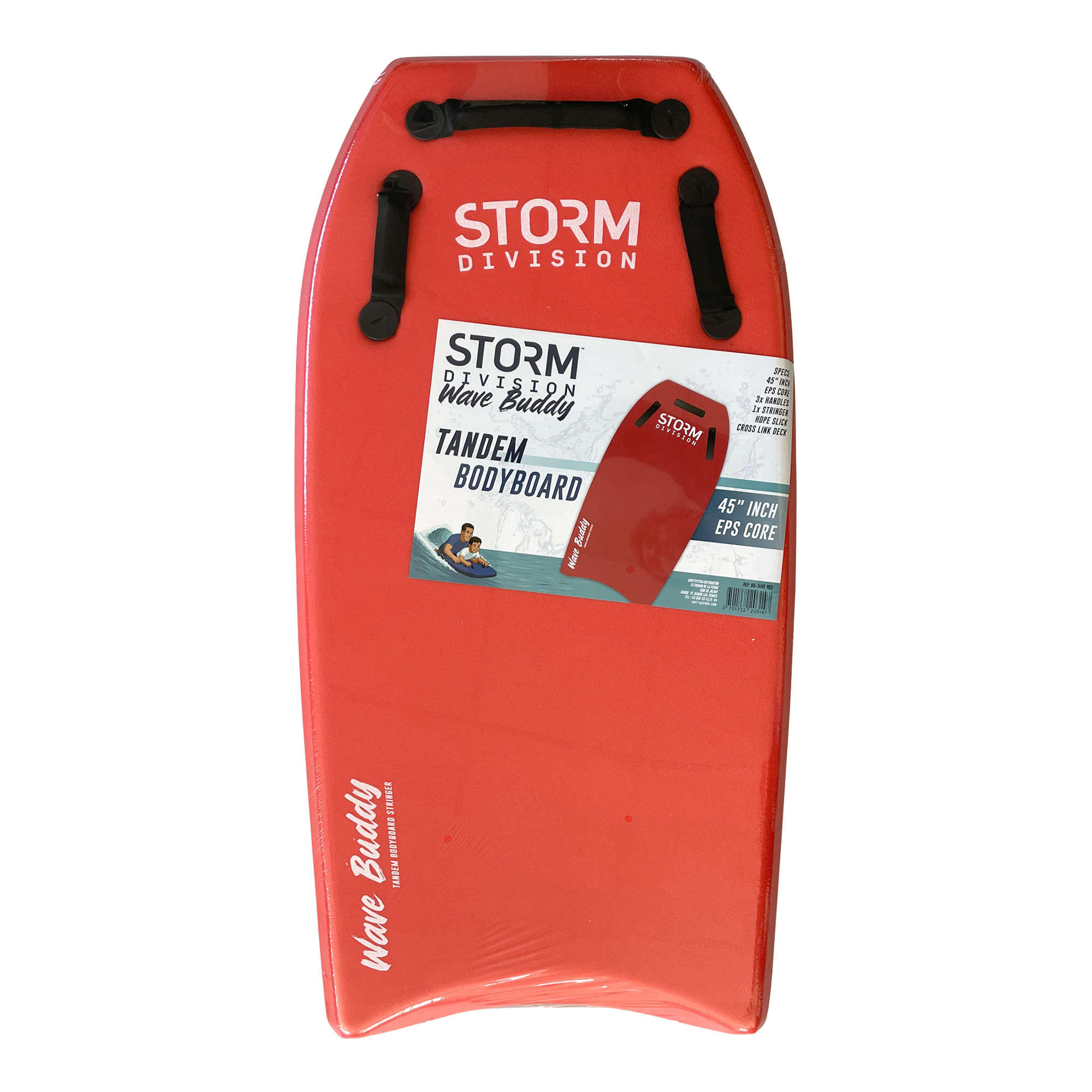 STORM - Bodyboard Tandem Wave Buddy - Red