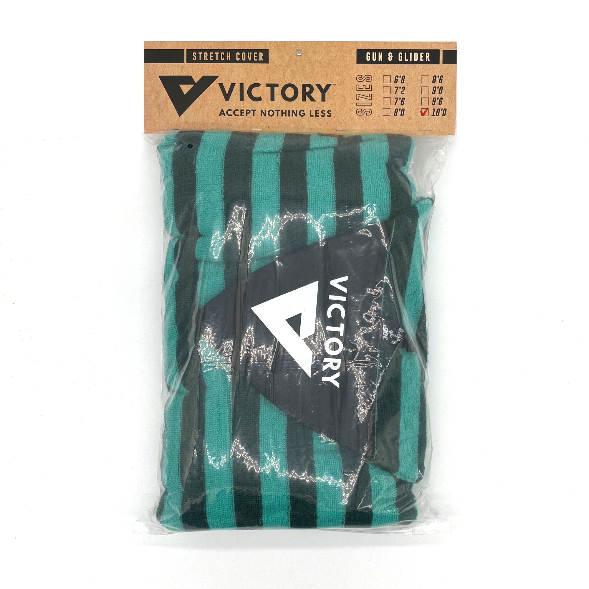 VICTORY - Surfboard Stretch cover Gun - 10' - Turquoise / Grey