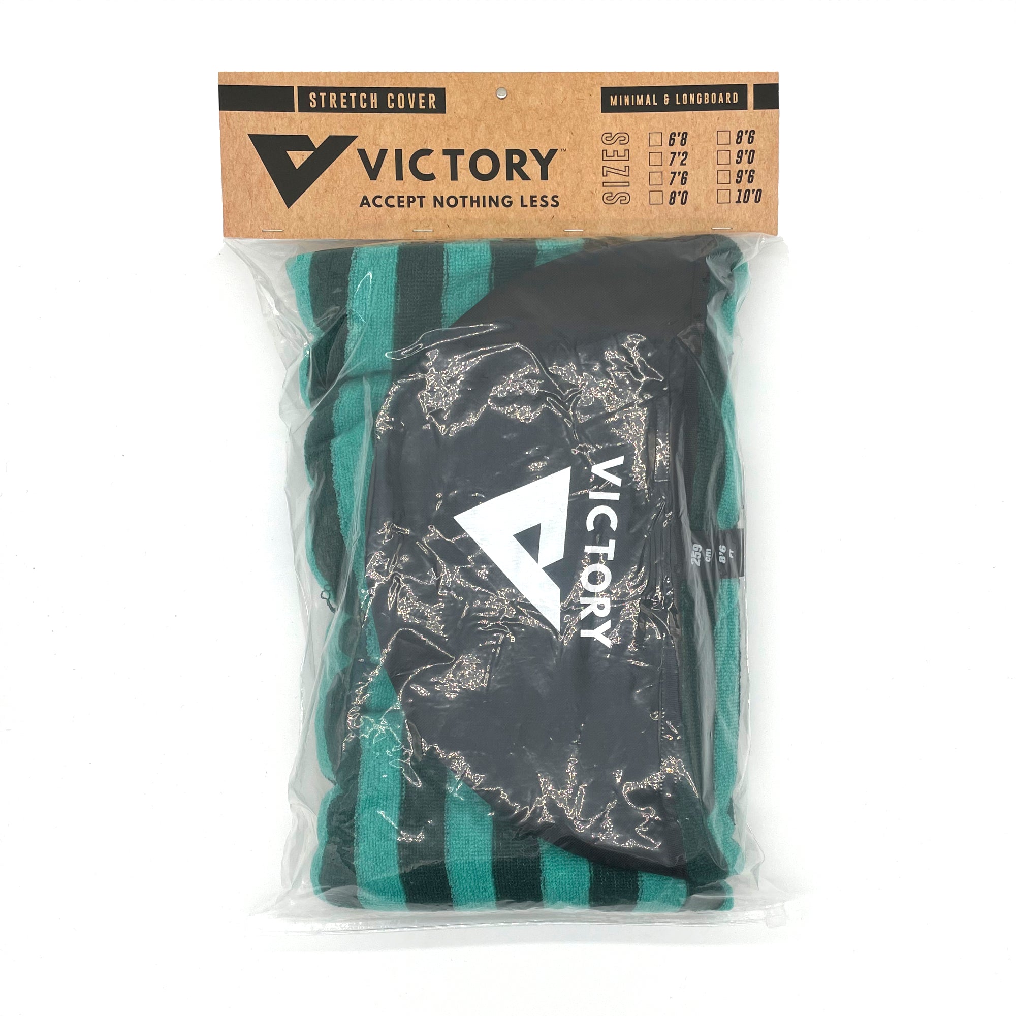 VICTORY - Funda calcetín de longboard - 8'0 - Turquesa / Gris
