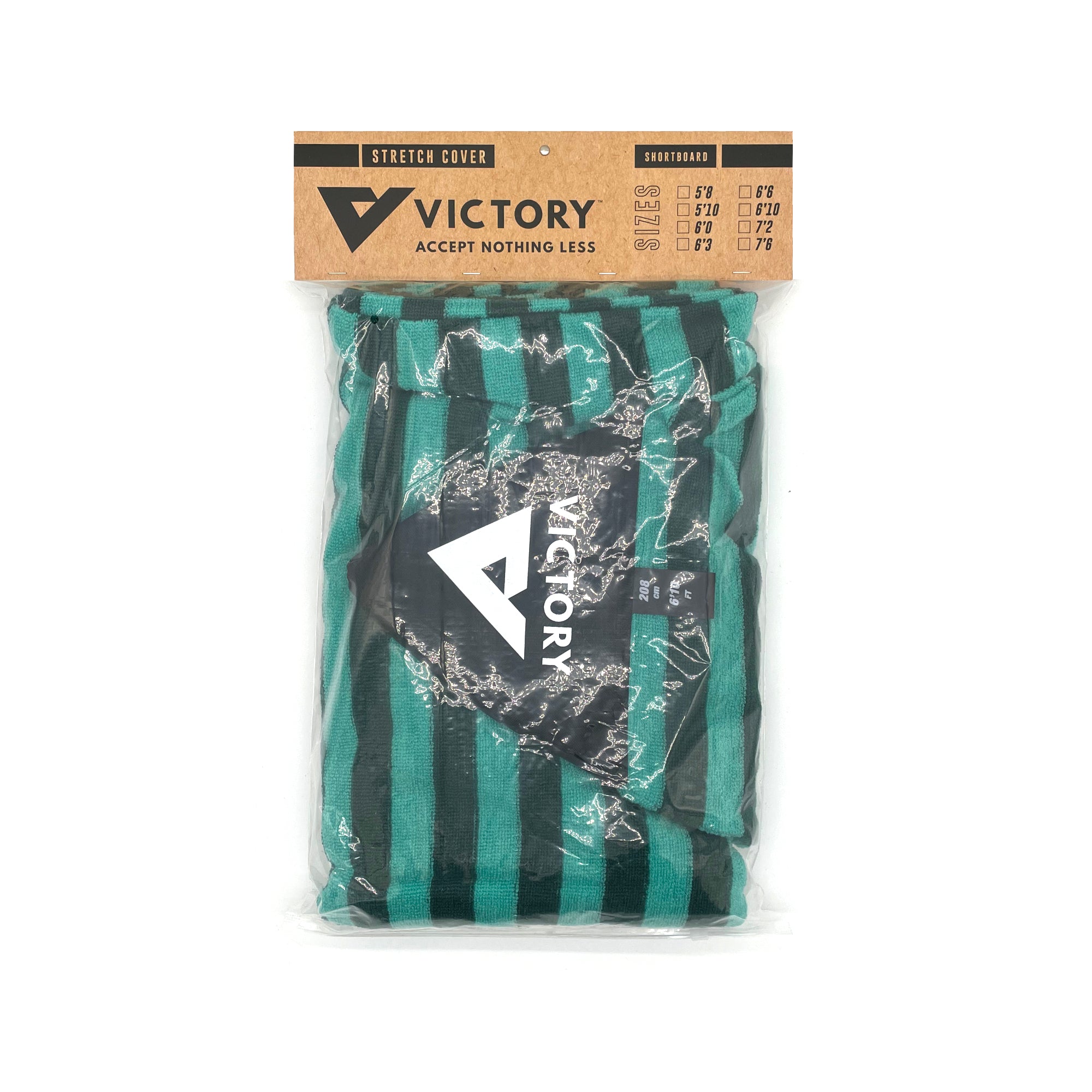 VICTORY - Housse Chaussette Surf - Shortboard - 6'6 - Turquoise / Grey
