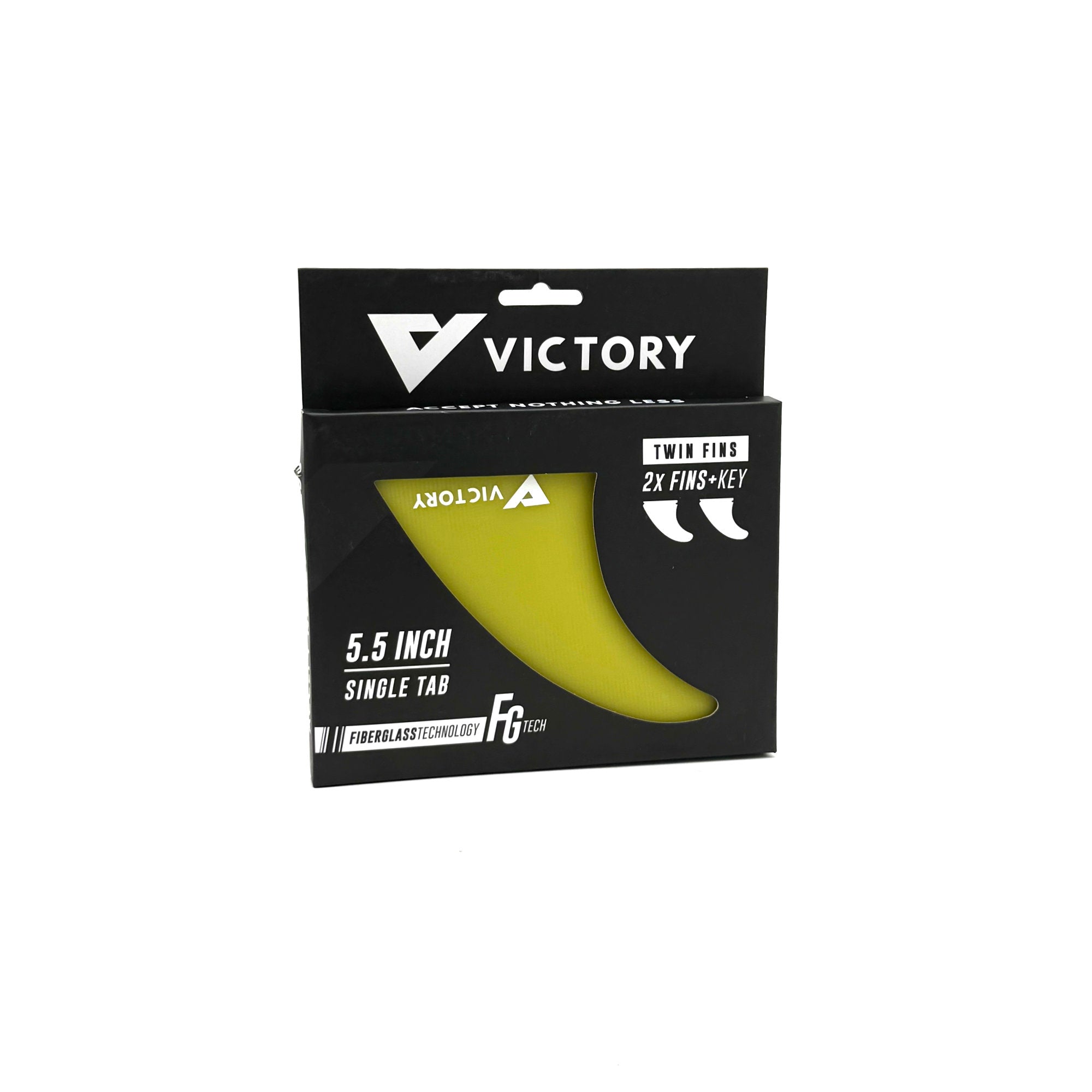VICTORY - Twin Fins Set Fiberglass - Futures Compatible
