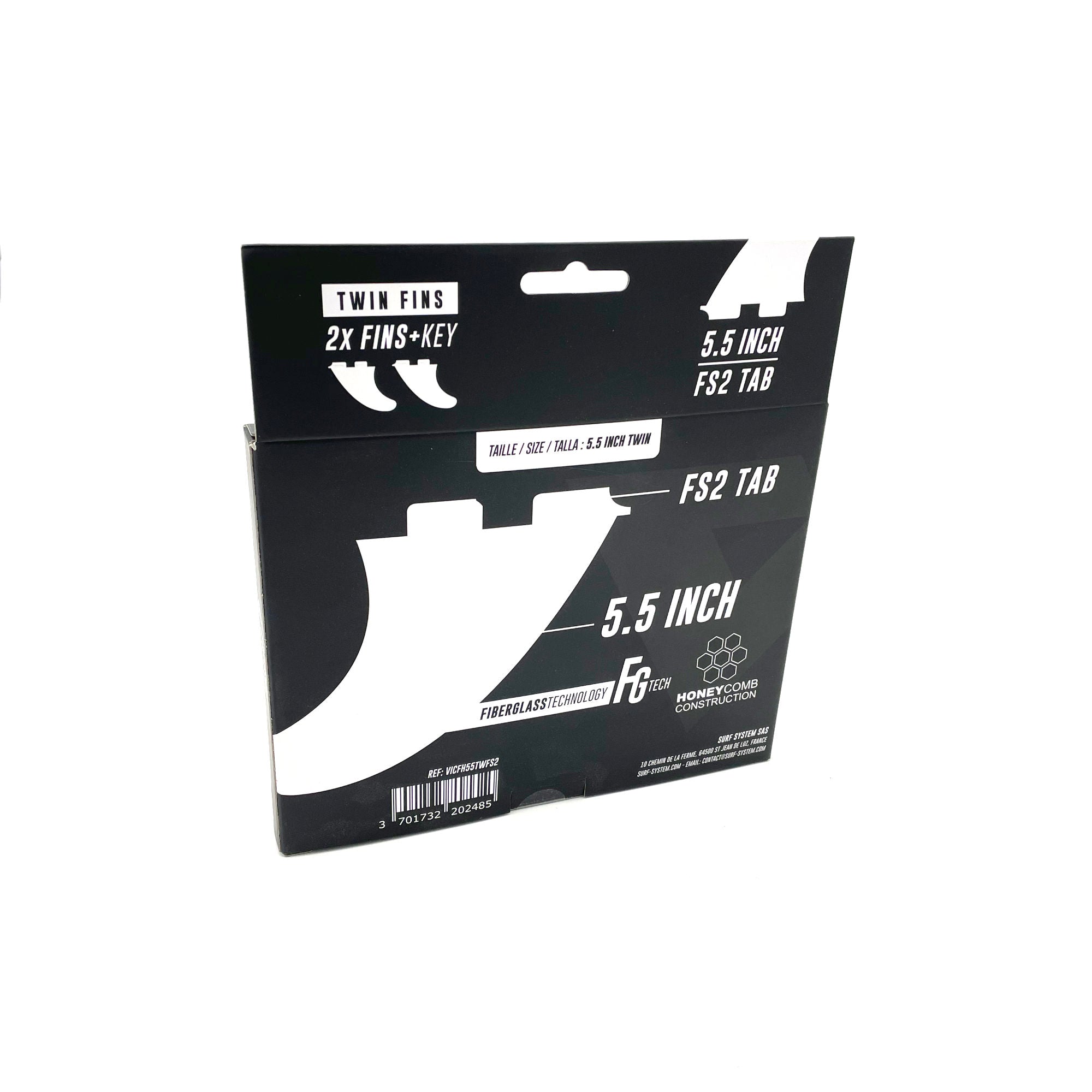 VICTORY - Quillas twin - Fiberglass - Compatible con FCS2 - Smoke
