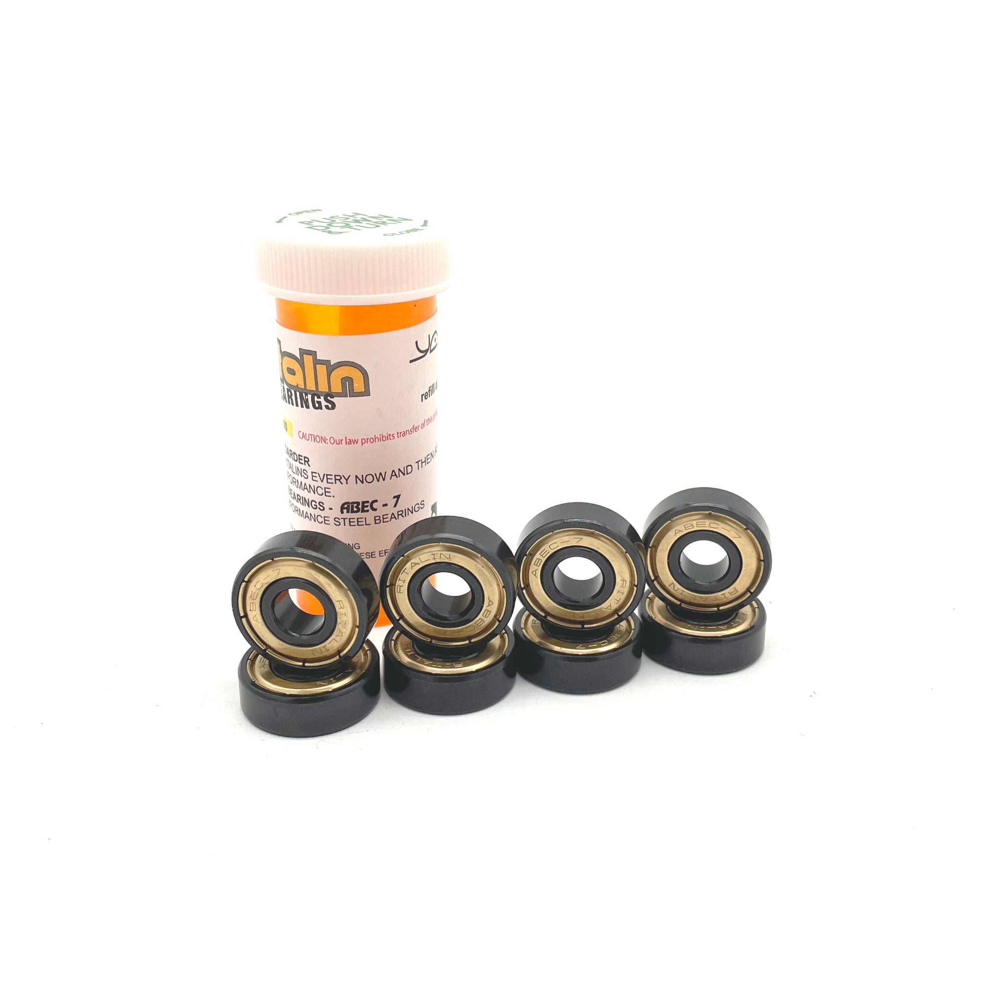 YOCAHER - Skateboard Bearings- Abec 9 Ritalin - Gold