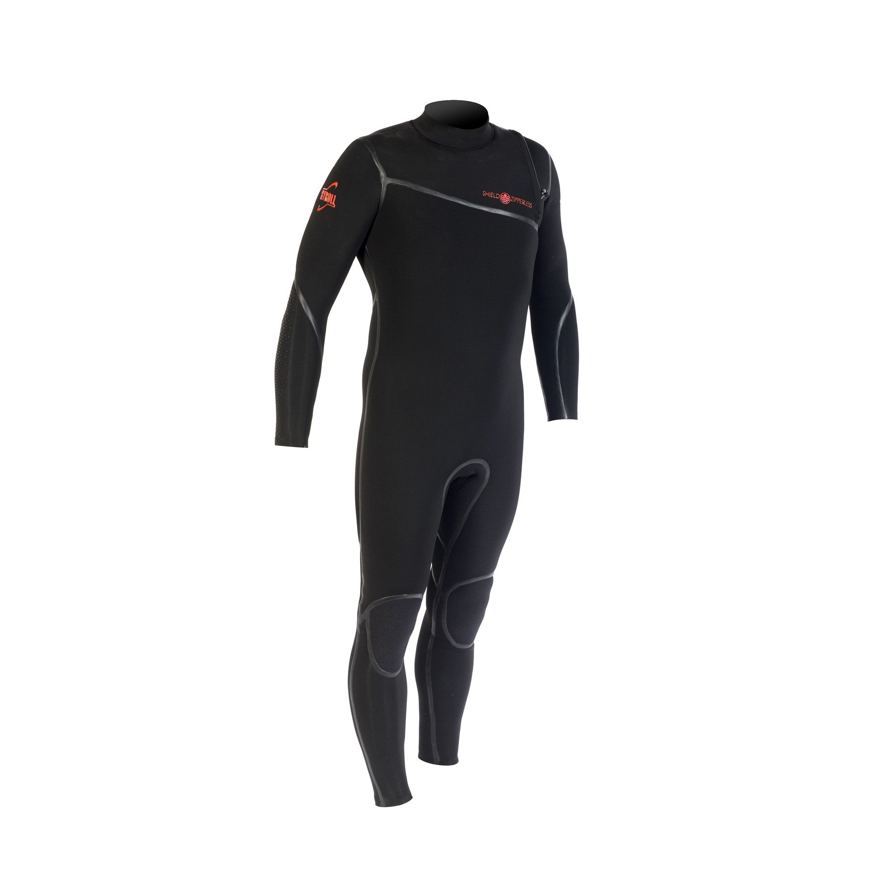 GYROLL Wetsuit - 4/3mm Shield Zipperless - Black